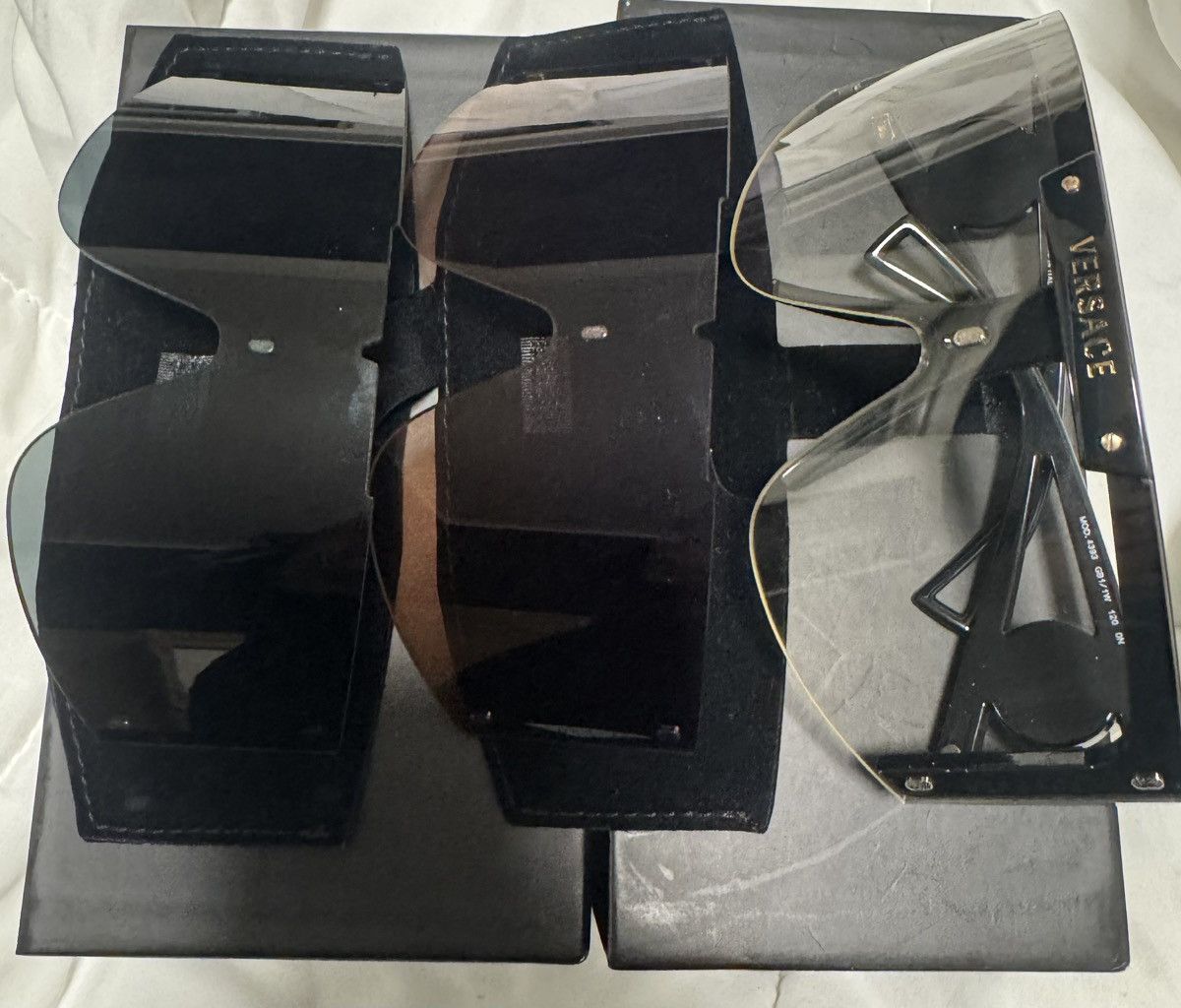 Versace MEDUSA ICON SHIELD SUNGLASSES Size ONE SIZE - 5 Thumbnail