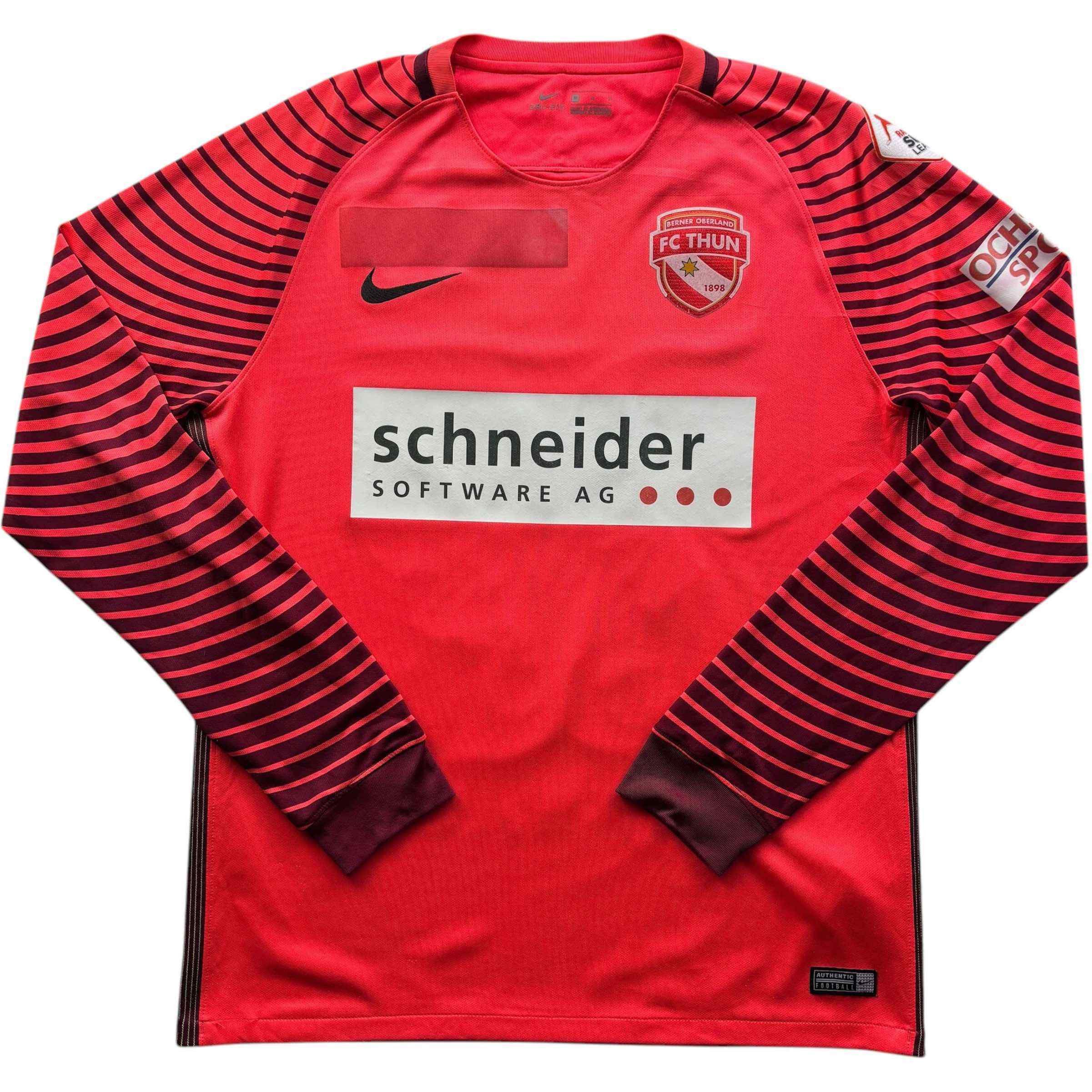 Nike MATCH WORN FC Thun 2017-18 home Hornung football jersey M Size US M / EU 48-50 / 2 - 2 Thumbnail