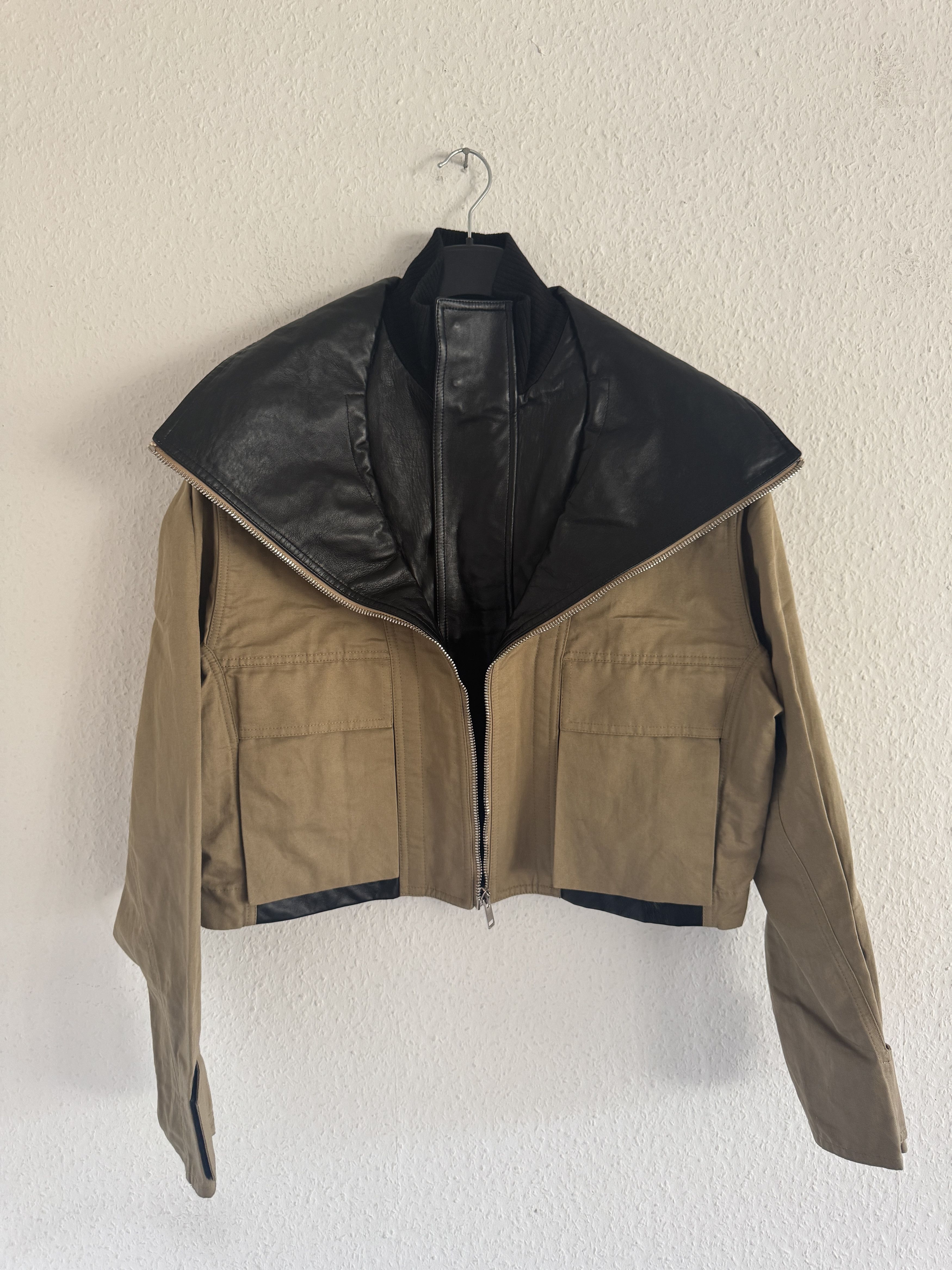 Givenchy Pre-Fall 2021 Campaign Sample Hybrid Leather Jacket Size US M / EU 48-50 / 2 - 6 Thumbnail