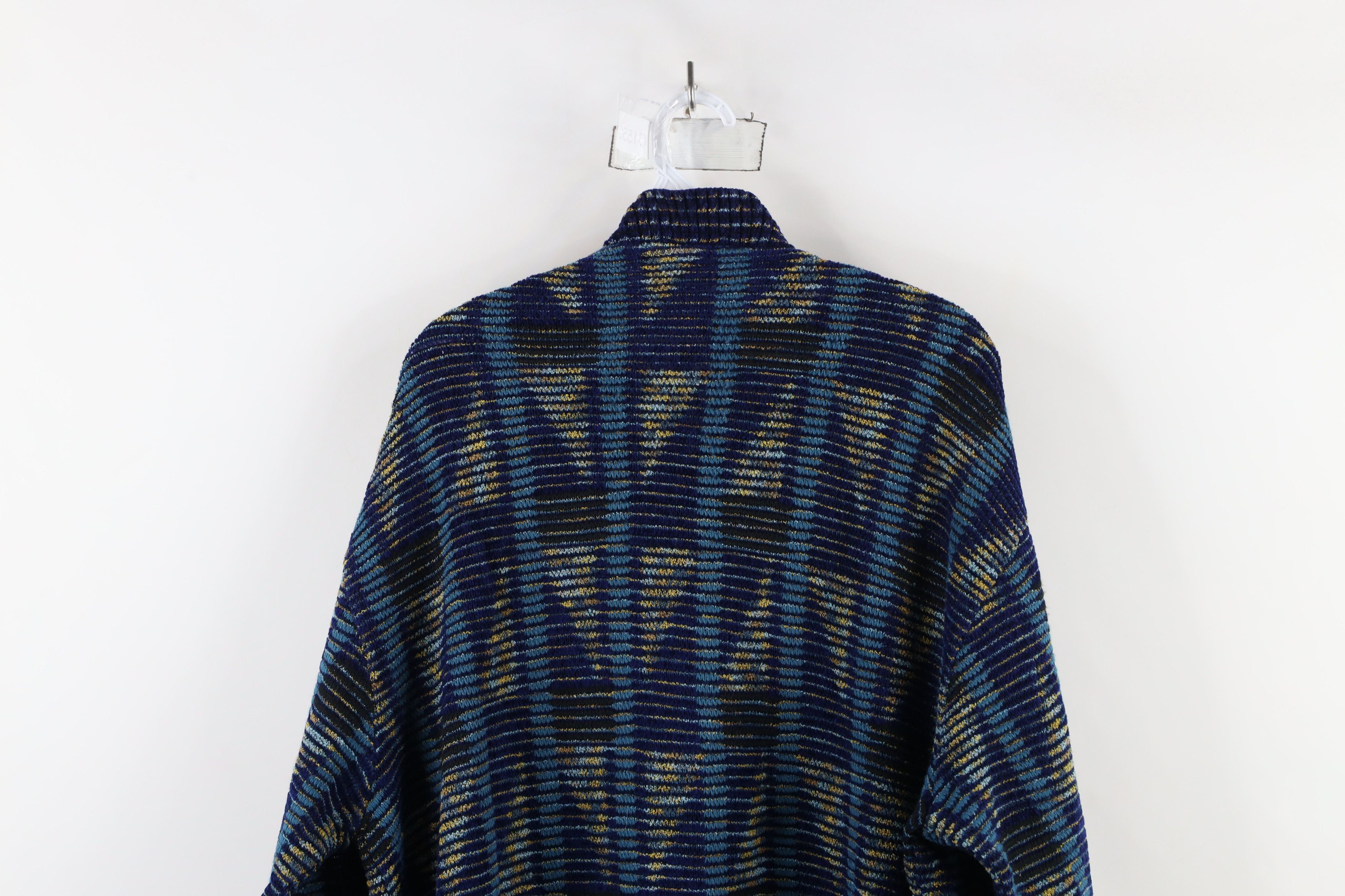 Vintage Vintage 90s Coogi Style Textured Knit Mock Neck Sweater Size US XL / EU 56 / 4 - 9 Thumbnail