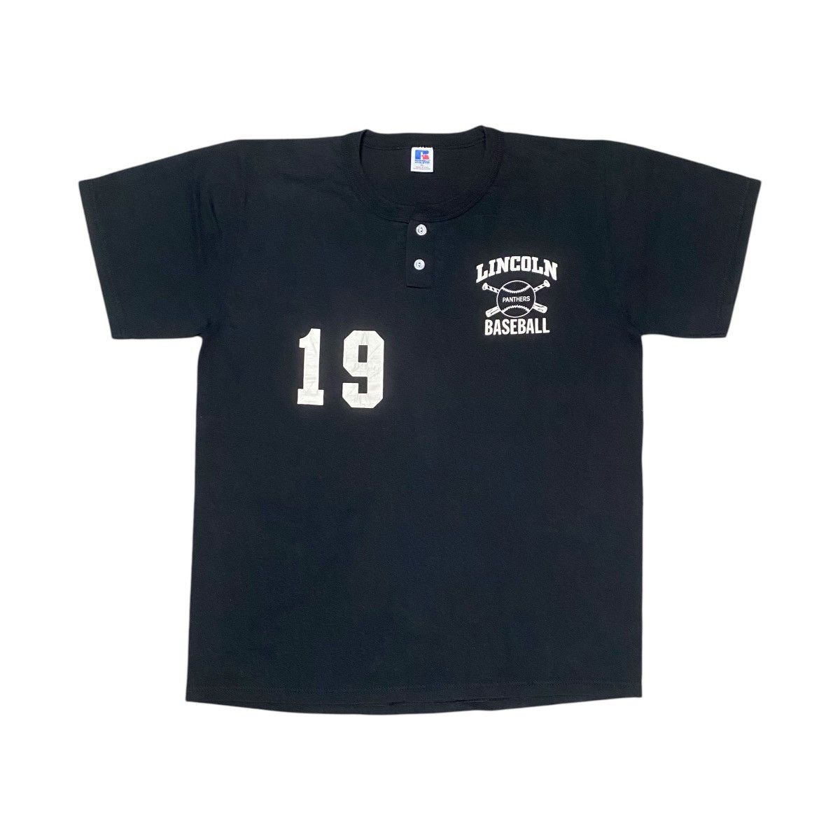 Russell Athletic × Vintage Carolina Panthers Russell Athletic Baseball T Shirt Size US XL / EU 56 / 4 - 1 Thumbnail
