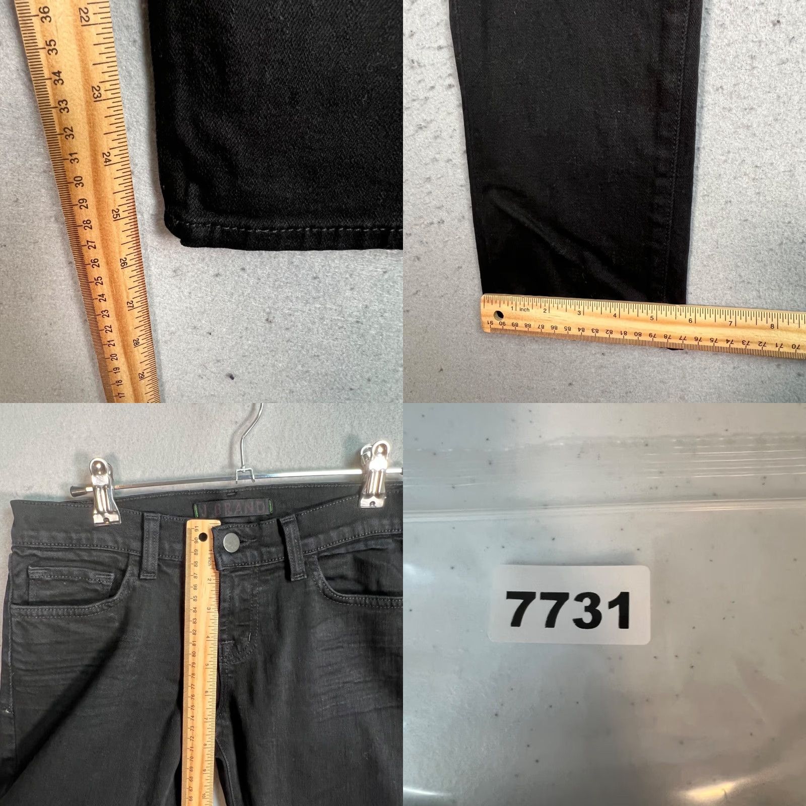J Brand J Brand Skinny Jeans Womens Black Size 26 Cotton Blend Denim Made In USA Size 26" / US 2 / IT 38 - 8 Thumbnail