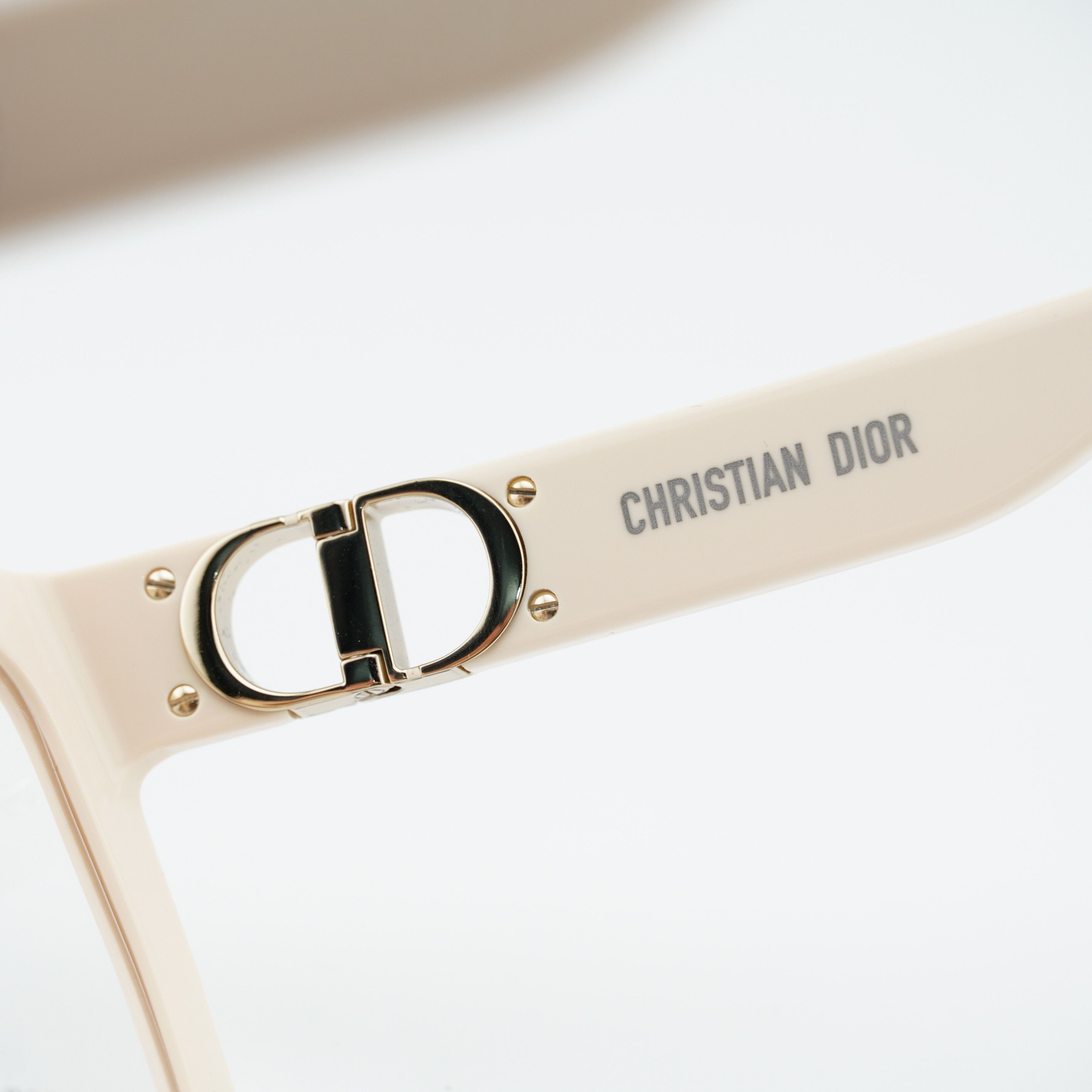 Dior Dior 30MONTAIGNEO S1F 9500 Eyeglasses Ivory 55mm Square Fram Size ONE SIZE - 9 Thumbnail