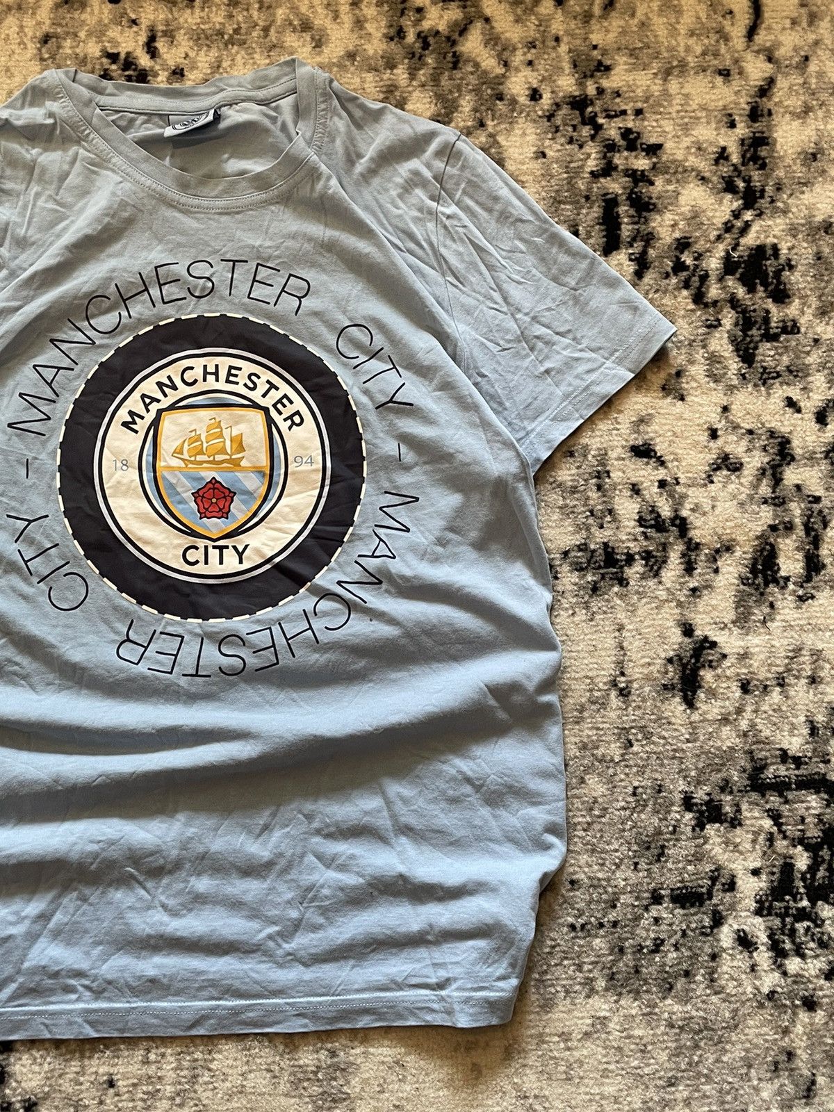 Vintage Manchester City Vintage Tee Big Central Logo Y2k Streetwear Size US M / EU 48-50 / 2 - 2 Thumbnail
