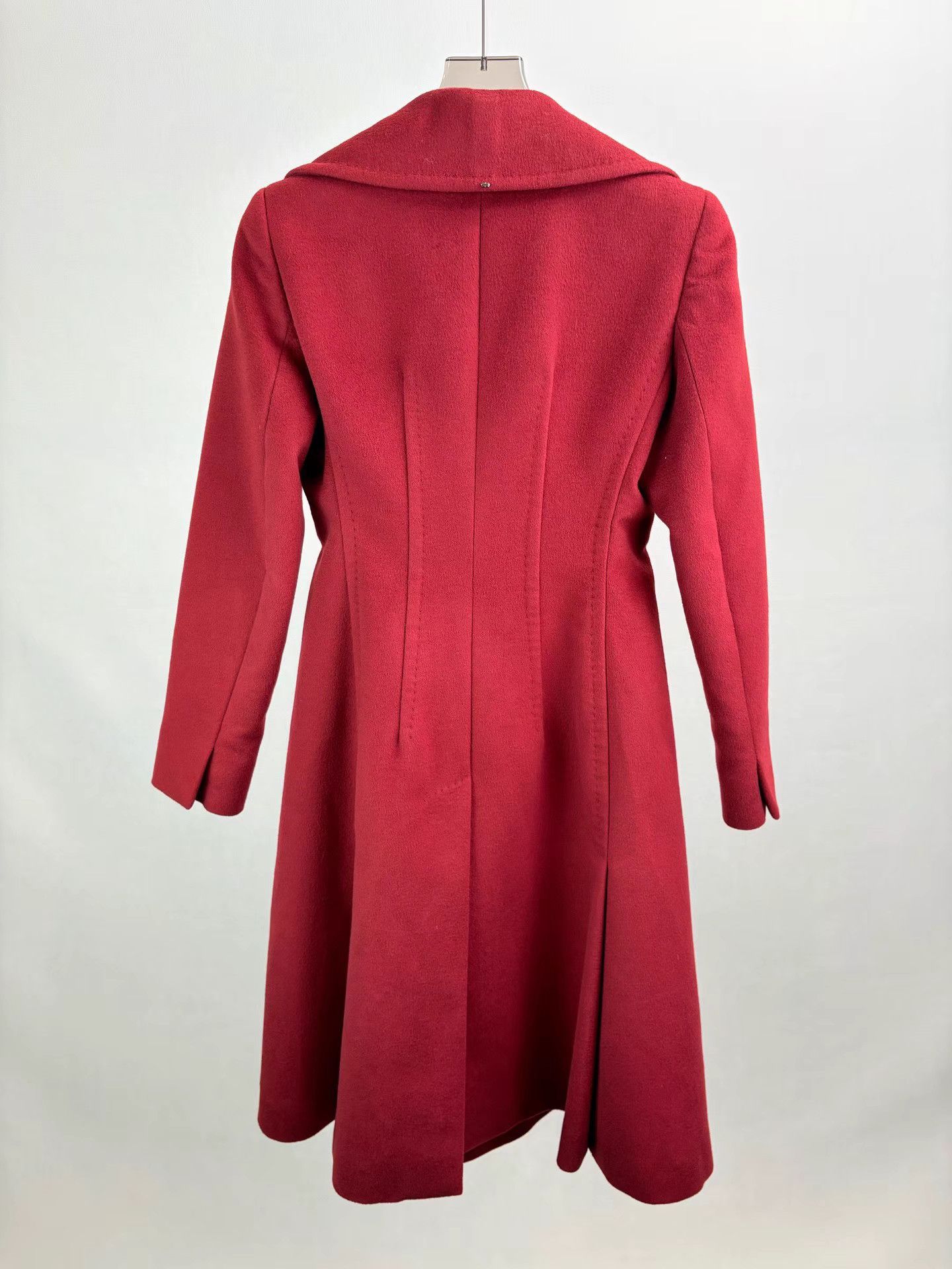 Sportmax SPORTMAX Red Wool Coat Size XXS / US 00 / IT 34 - 2 Thumbnail