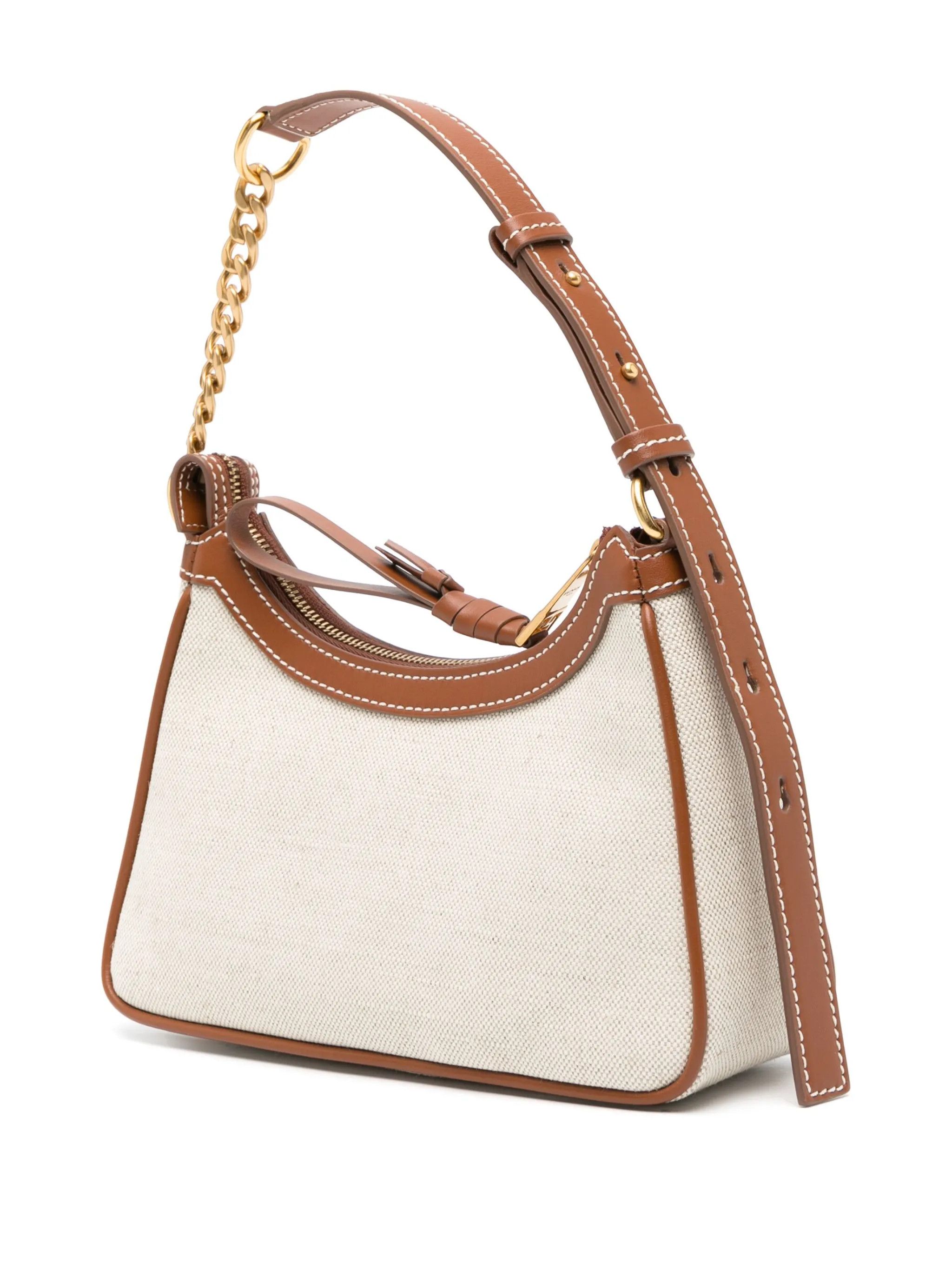 Balmain o1srvl11e1125 Size: OS / Logo Print Shoulder Bag Light Beige Size ONE SIZE - 4 Thumbnail