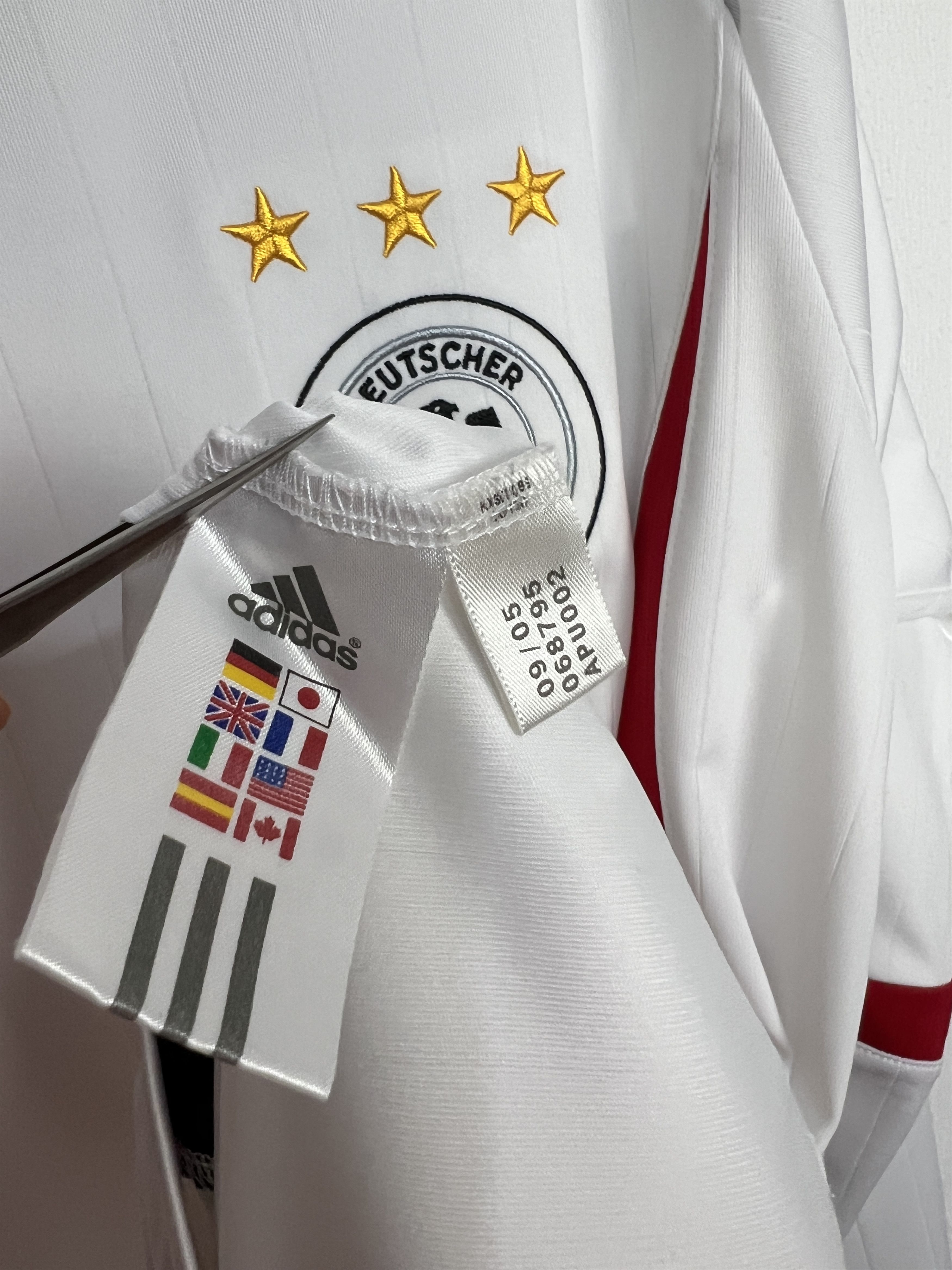Adidas Germany football shirt Player Long Sleeve Jersey Trikot Size US XL / EU 56 / 4 - 8 Thumbnail