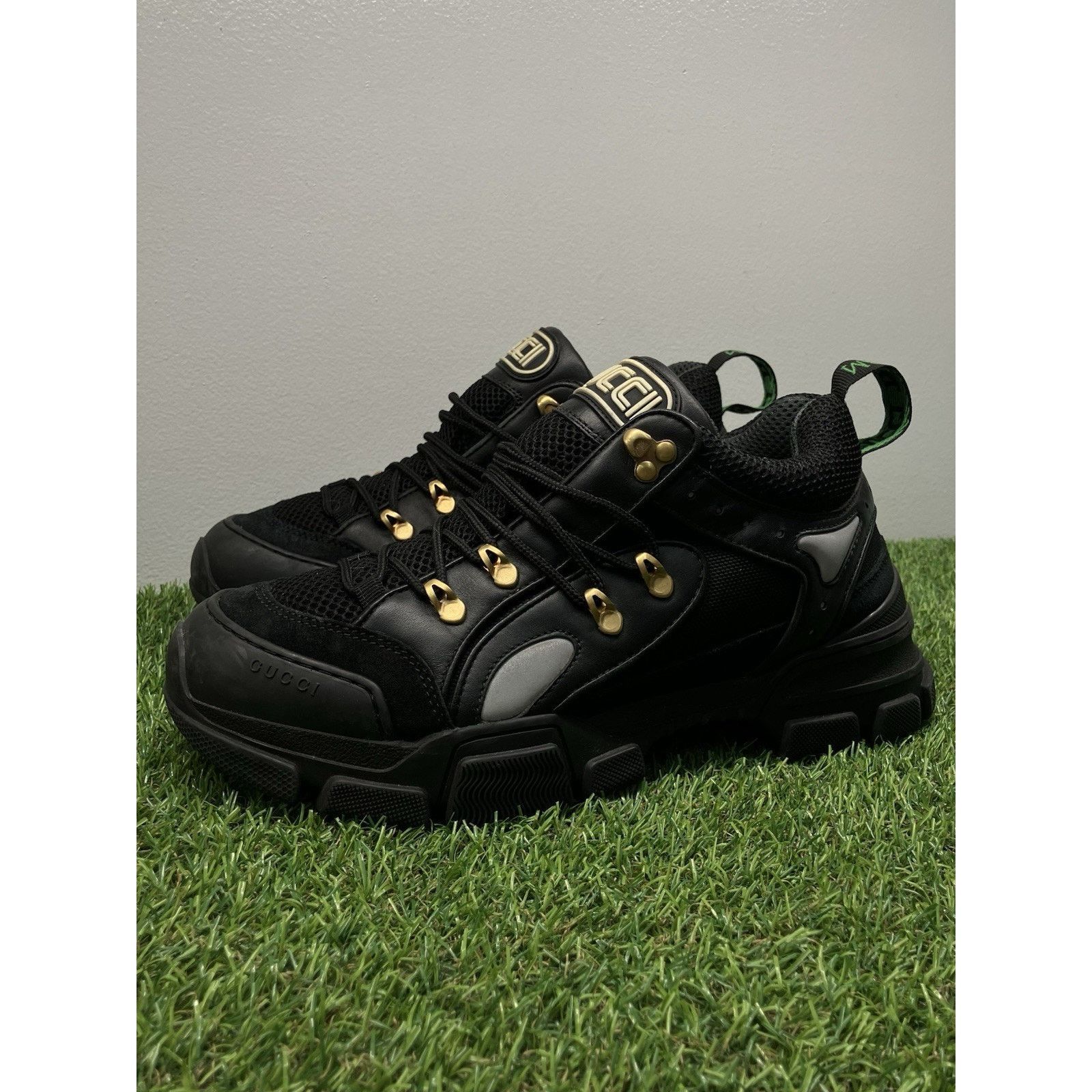 Gucci Flashtrek ' Sega Black Leather ' | Clean Shoes, Men's (Size 9)