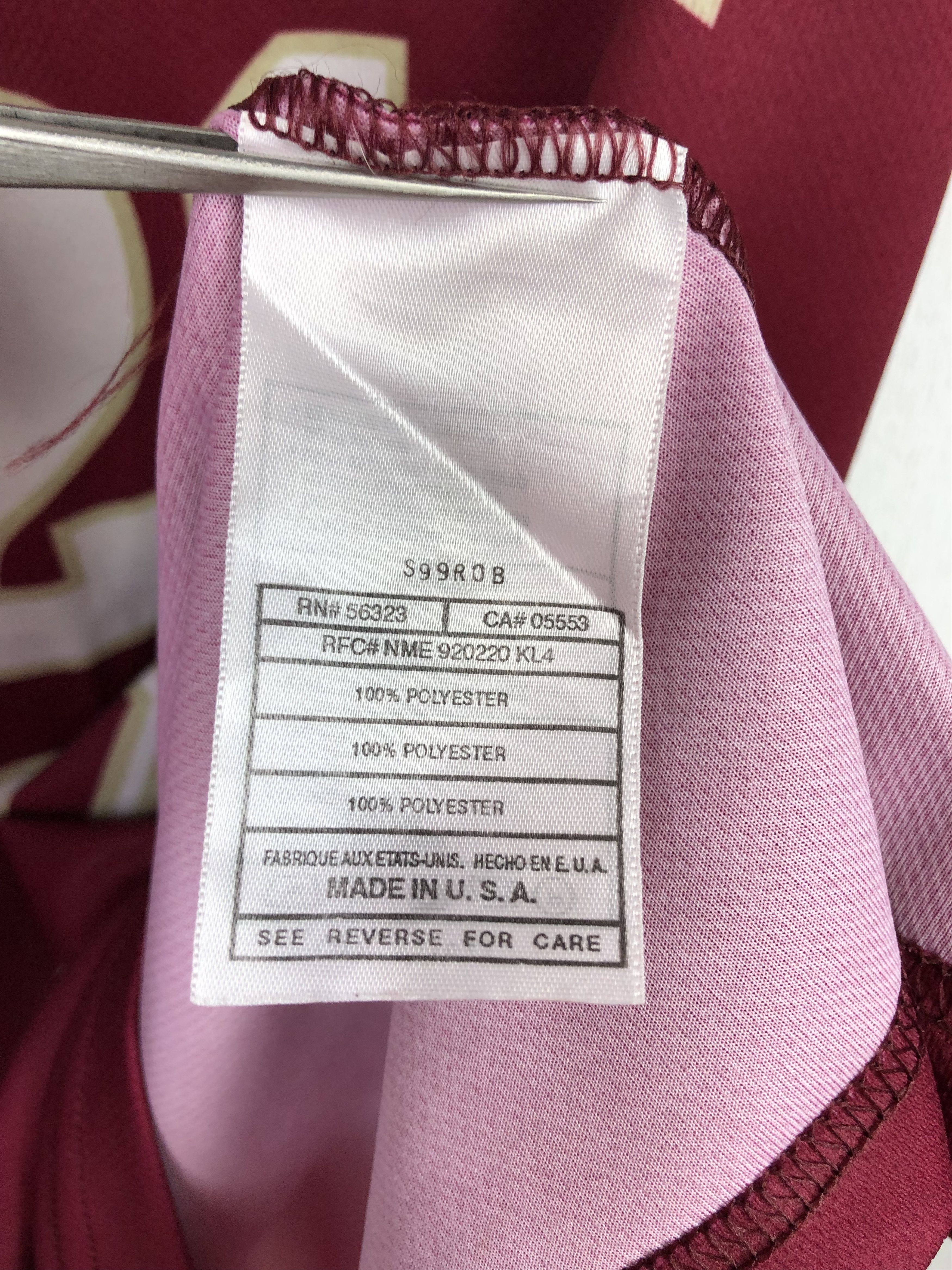 Nike Vintage Nike Florida State University Basketball Jersey FSU Size US L / EU 52-54 / 3 - 6 Thumbnail