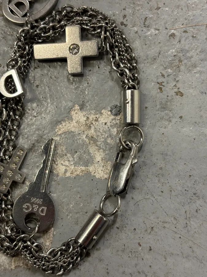 Dolce & Gabbana Dolce & Gabbana Silver Metal Charm Bracelet Size ONE SIZE - 8 Thumbnail