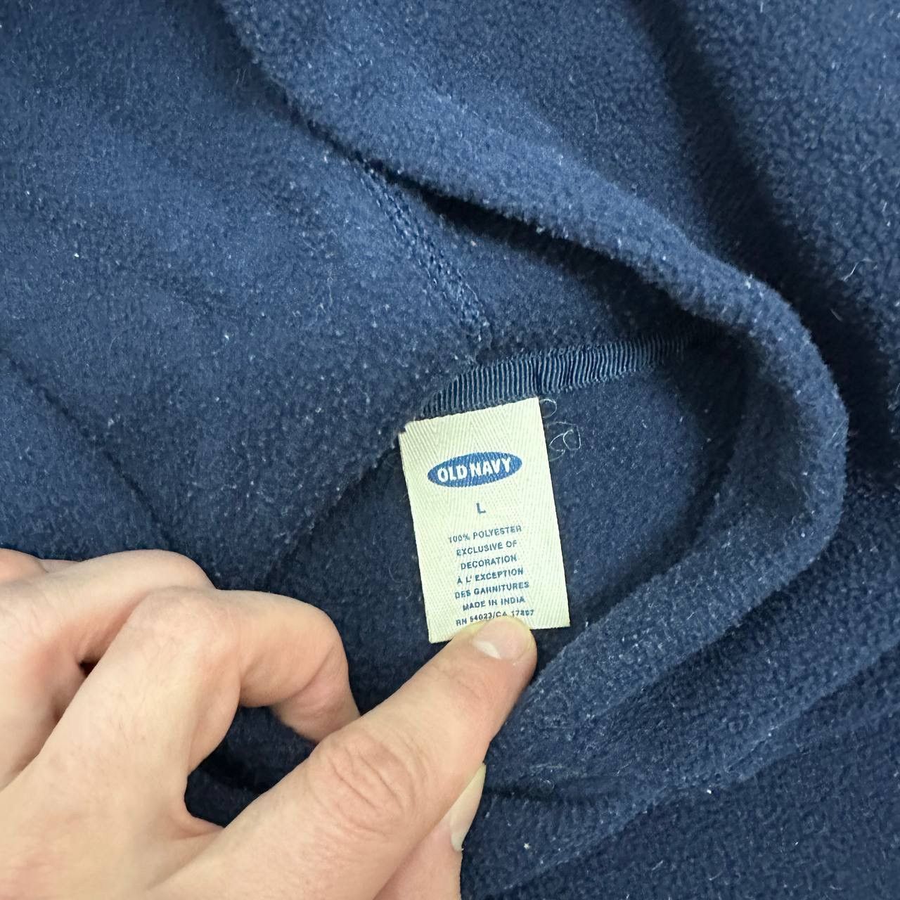 Old Navy Vintage 00s Old Navy Fleece embroidered hoodie y2k og hype Size US L / EU 52-54 / 3 - 4 Thumbnail