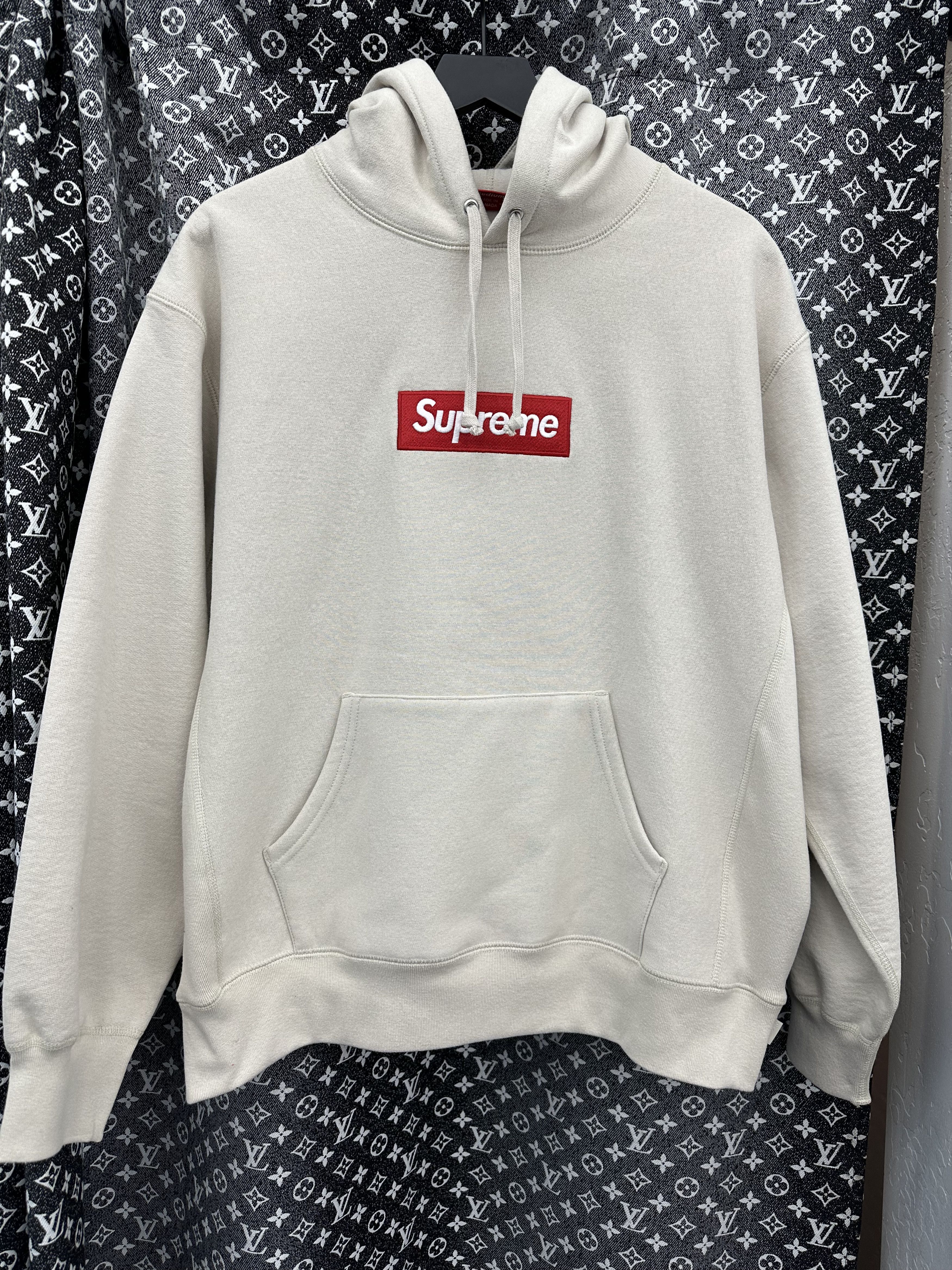 Supreme Supreme Box Logo Hoodie Stone | Grailed