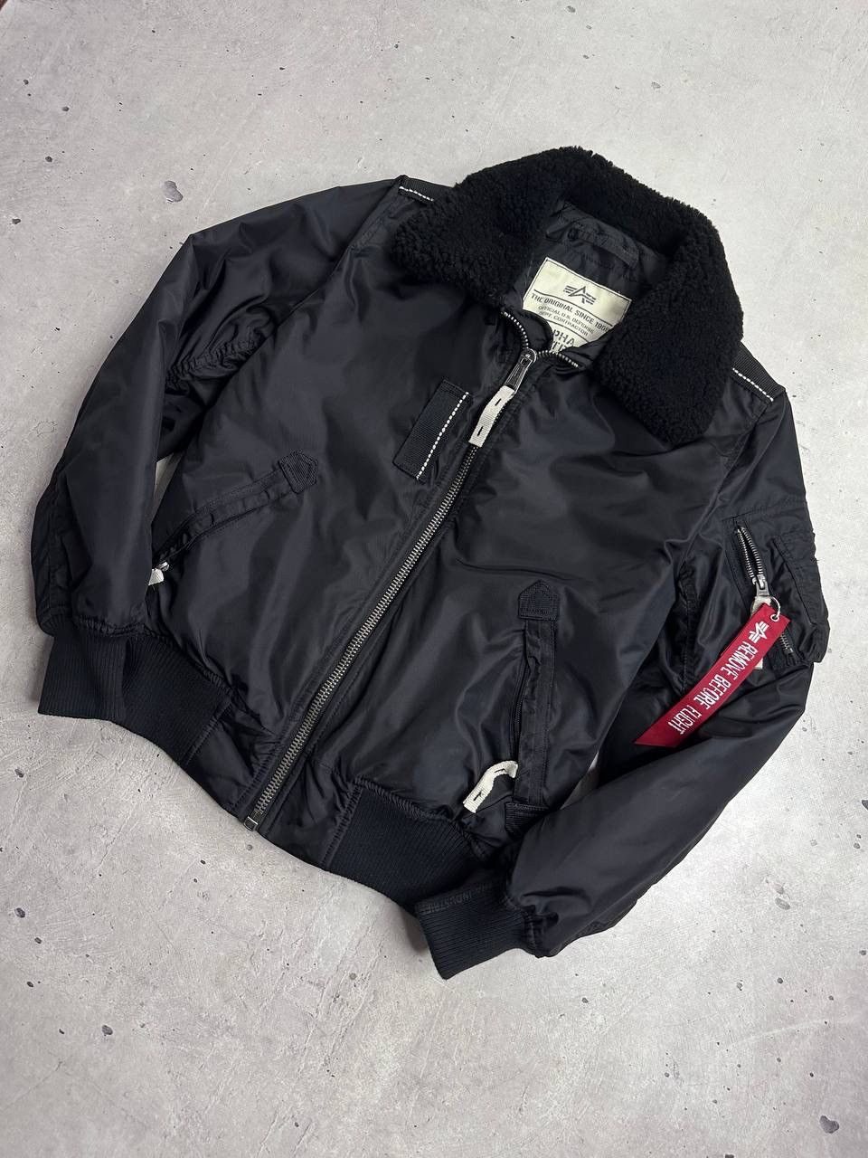 Alpha Industries Alpha Industries Injector III Black Bomber Jacket Shearling Size US S / EU 44-46 / 1 - 3 Thumbnail