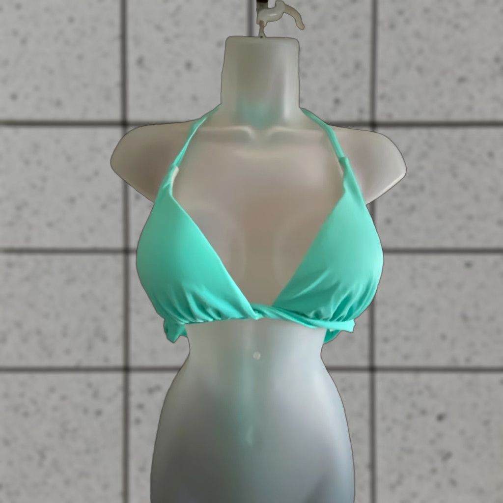 Victoria's Secret Victoria's Secret Bikini Top Women M Teal Solid Swim Beach 90s? Size M / US 6-8 / IT 42-44 - 1 Thumbnail