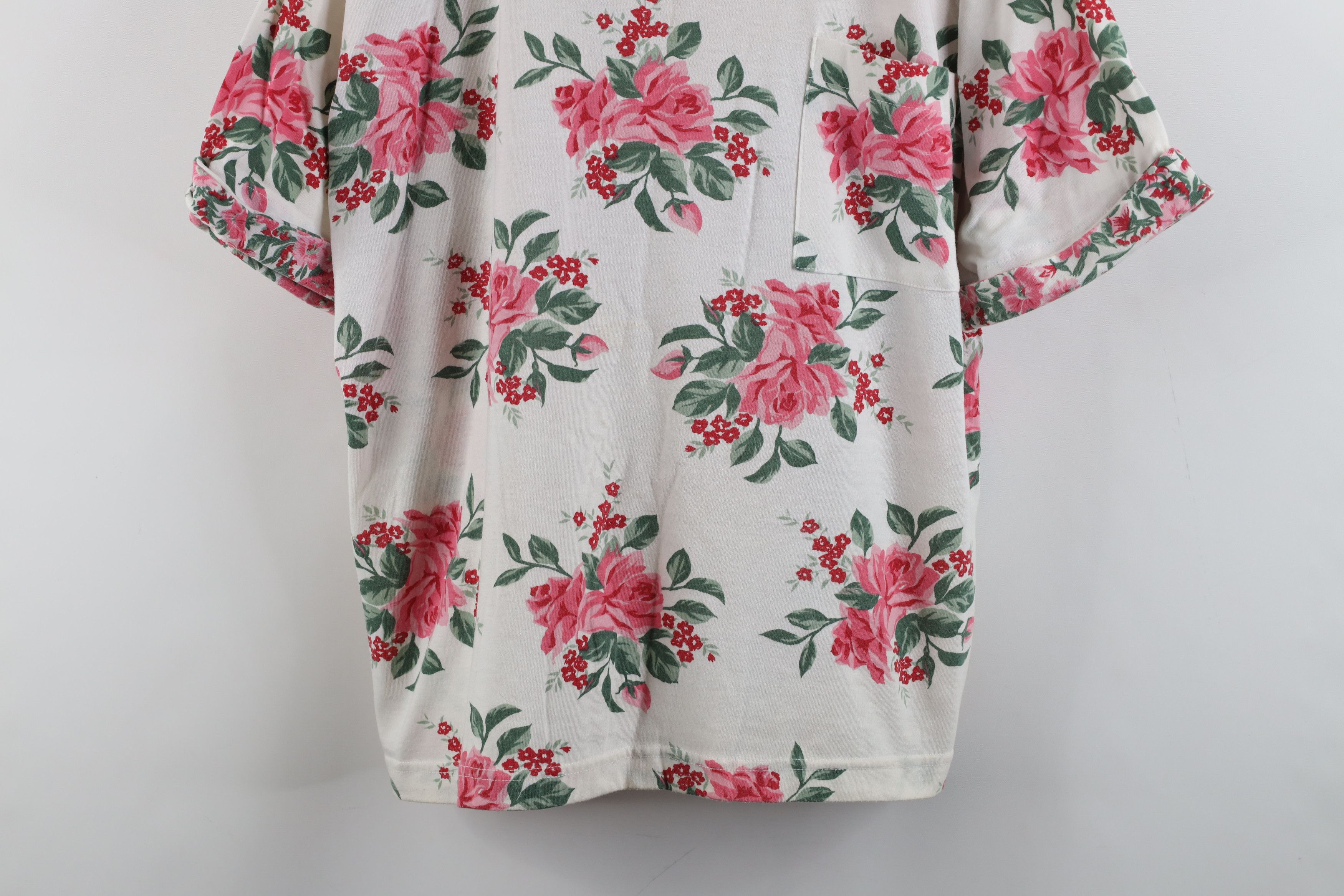 Vintage Vintage 90s Streetwear Over Print Boxy Fit Pocket T-Shirt Size L / US 10 / IT 46 - 3 Thumbnail