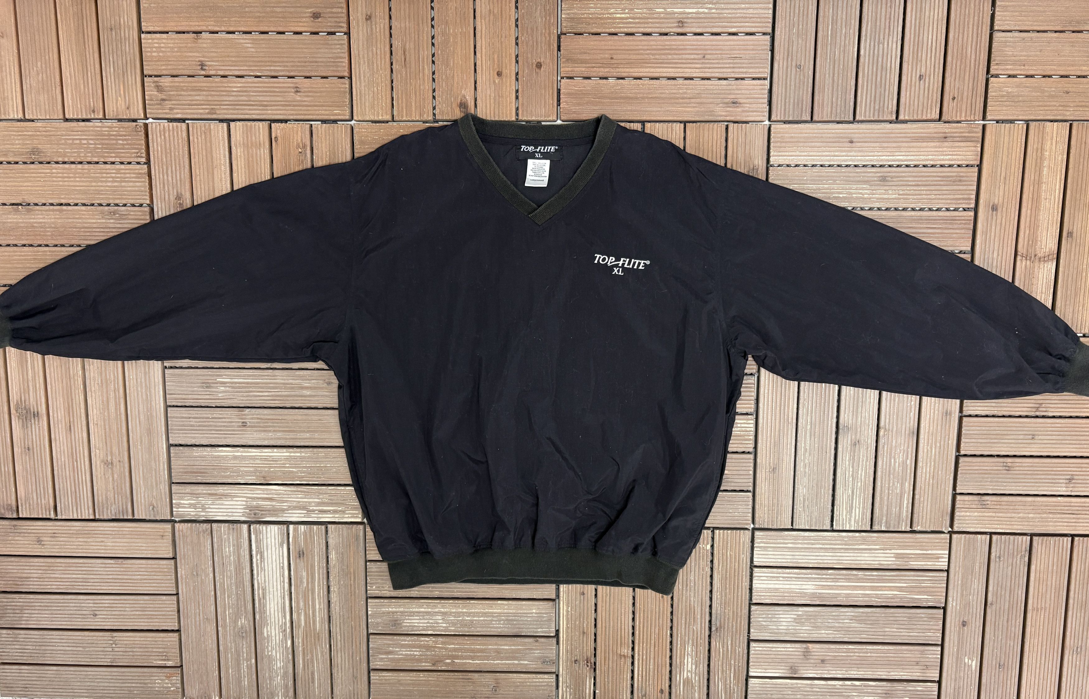 Top Flite Top-Flite XL Golf Vintage Black Windbreaker Jacket Size US L / EU 52-54 / 3 - 5 Thumbnail