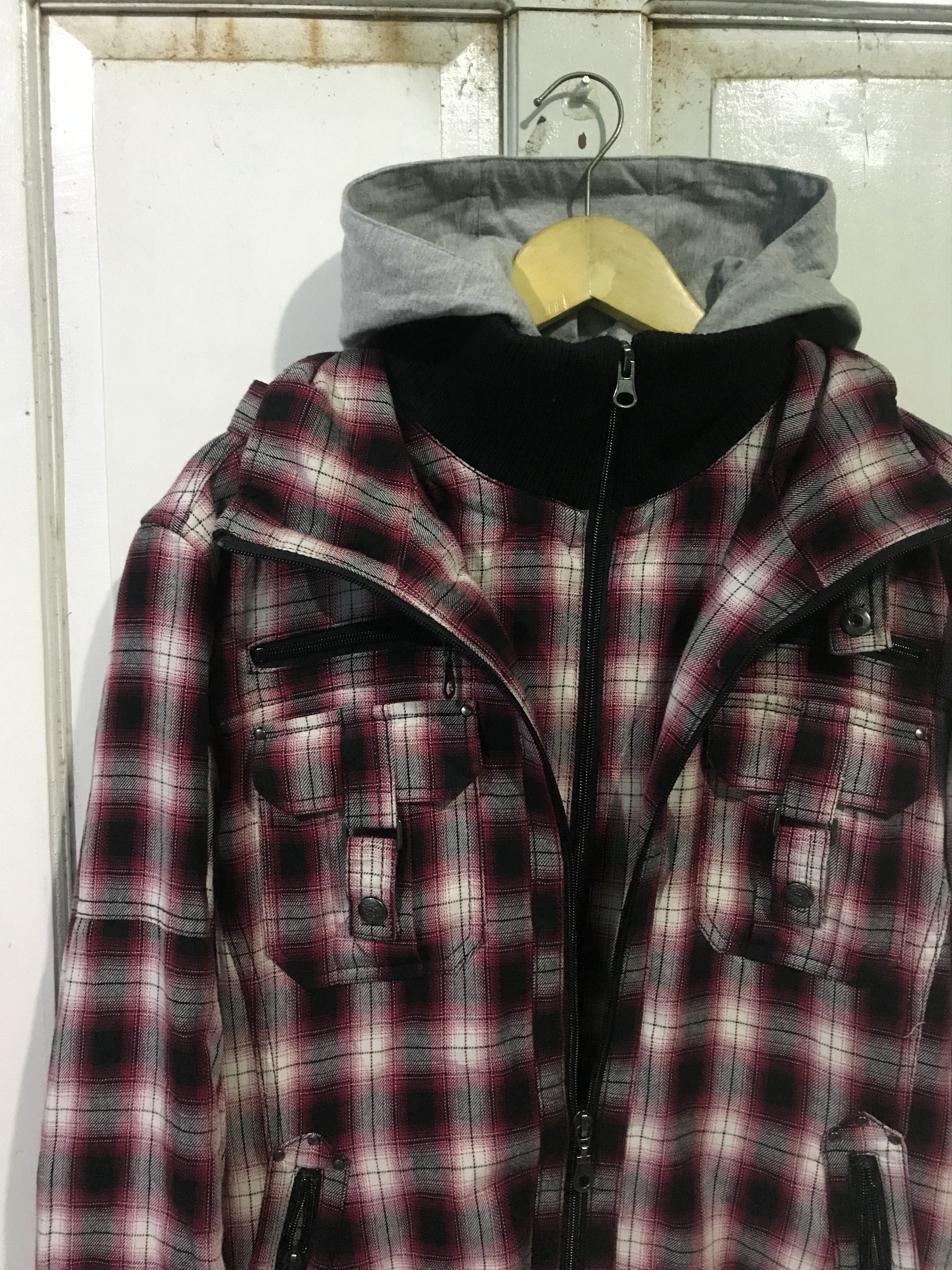 In The Attic Bareback realdress shadow plaid bono bondage jacket Size US L / EU 52-54 / 3 - 7 Thumbnail