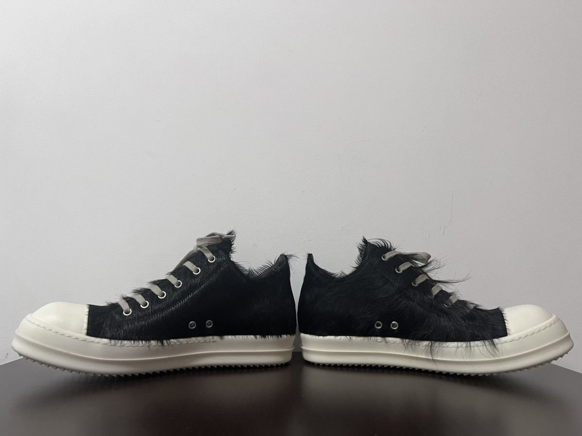Rick Owens Rick owens pony hair ramones low top sneakers Size US 10.5 / EU 43-44 - 8 Thumbnail