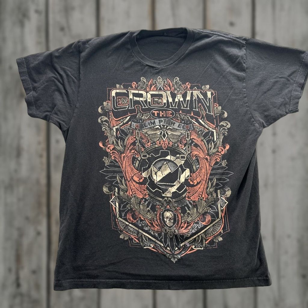 Vintage VINTAGE Crown The Empire Shirt Mens Extra Large Black Band Tee Graphic Metalcore Rock Size US XL / EU 56 / 4 - 1 Thumbnail