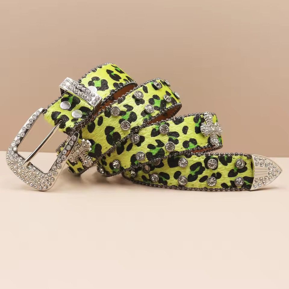 Other Cheetah leopard Cross print pu leather belt 105 cm Size 28 - 3 Thumbnail