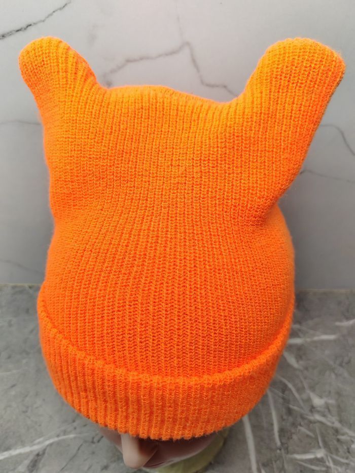 If Six Was Nine Vintage Unknown Bunny Devil Horn Beanie Snowcap Hat Size ONE SIZE - 3 Thumbnail