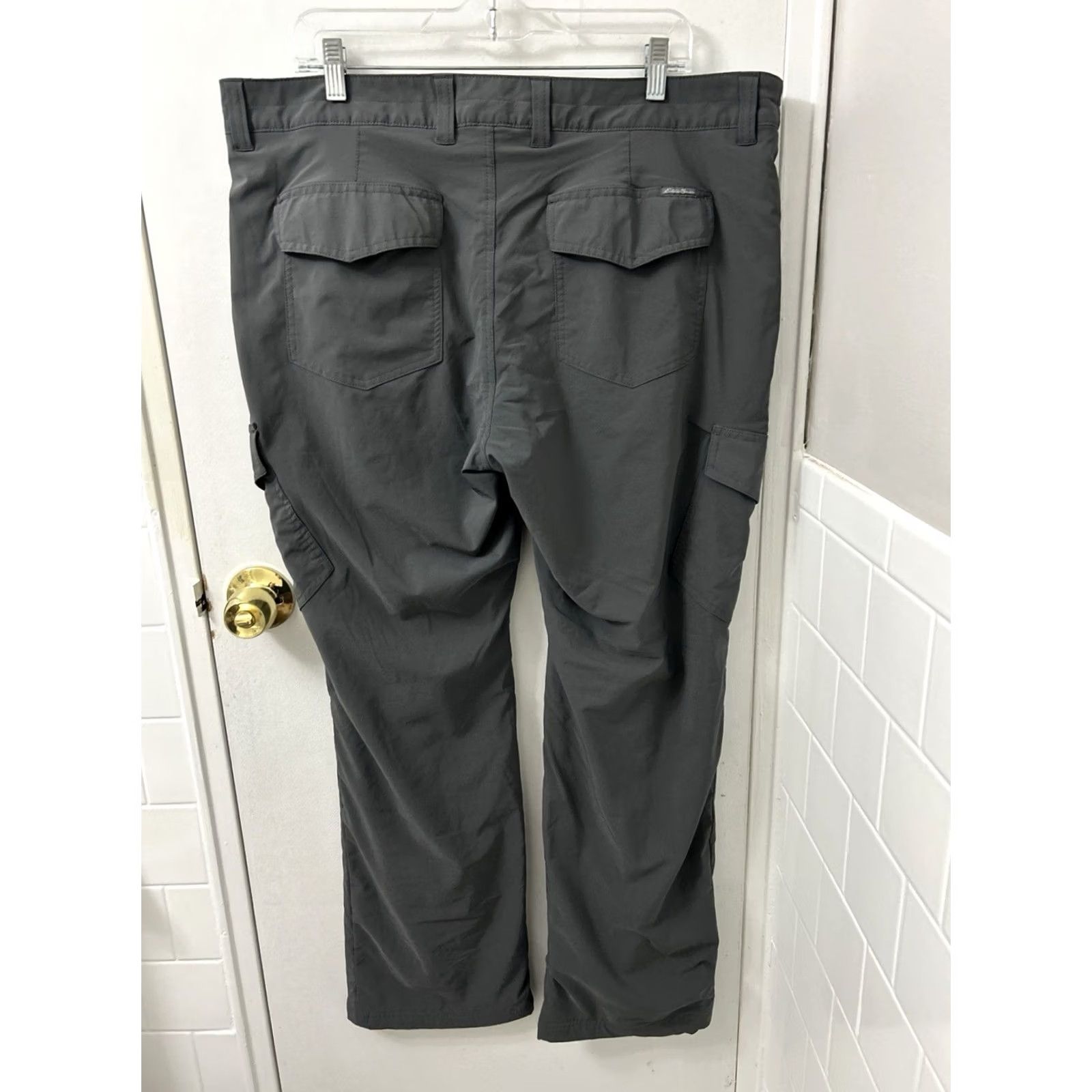 Eddie Bauer VINTAGE Eddie Bauer Cargo Pants Womens 18x32 Gray Teal First Ascent Hiking Size 40" / US 18 - 6 Thumbnail