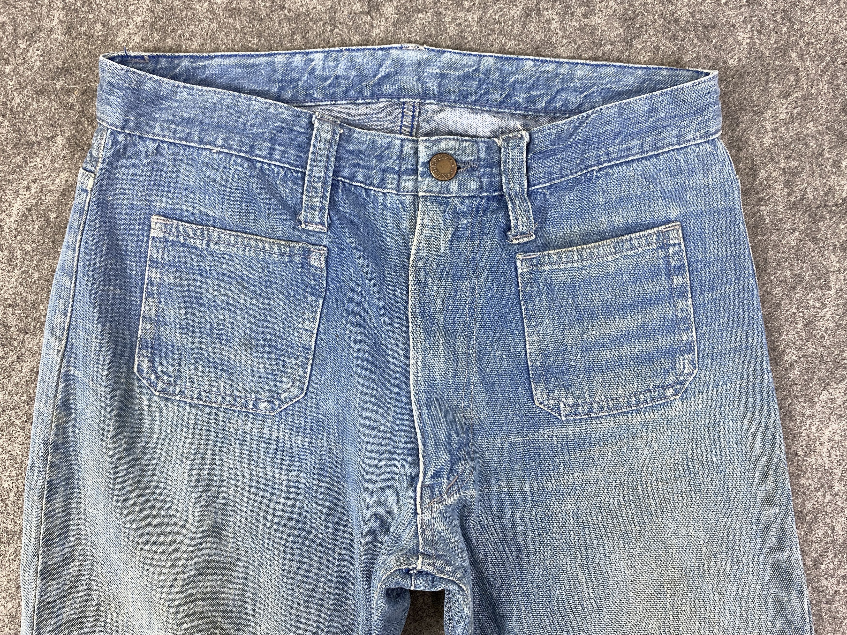 Hysteric Glamour Faded Blue Vintage Bell Bottom Flare 29x26.5 Denim - JN3262 Size US 29 - 3 Thumbnail