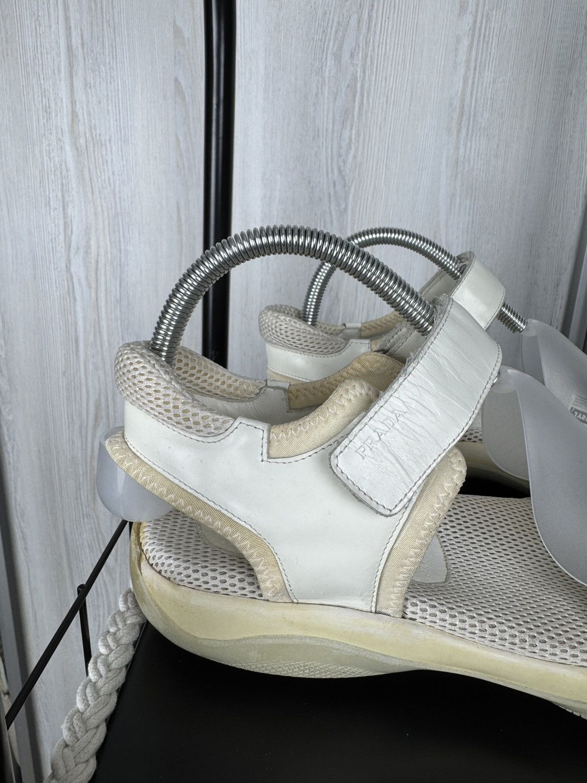 Prada Prada Y2K Early 00s Vibram Sole Tech Sandals Size US 8.5 / IT 38.5 - 3 Thumbnail