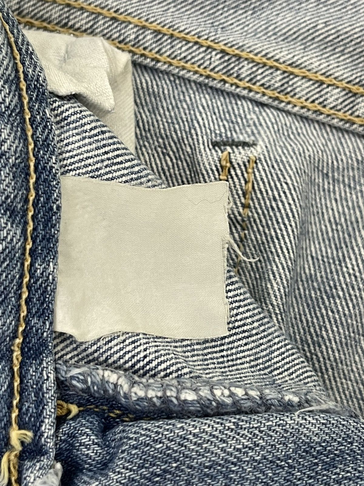 Japanese Brand Flare Jeans Blue Way Japan Faded Distress Boot Cut 7🟦6 Size US 30 / EU 46 - 20 Thumbnail