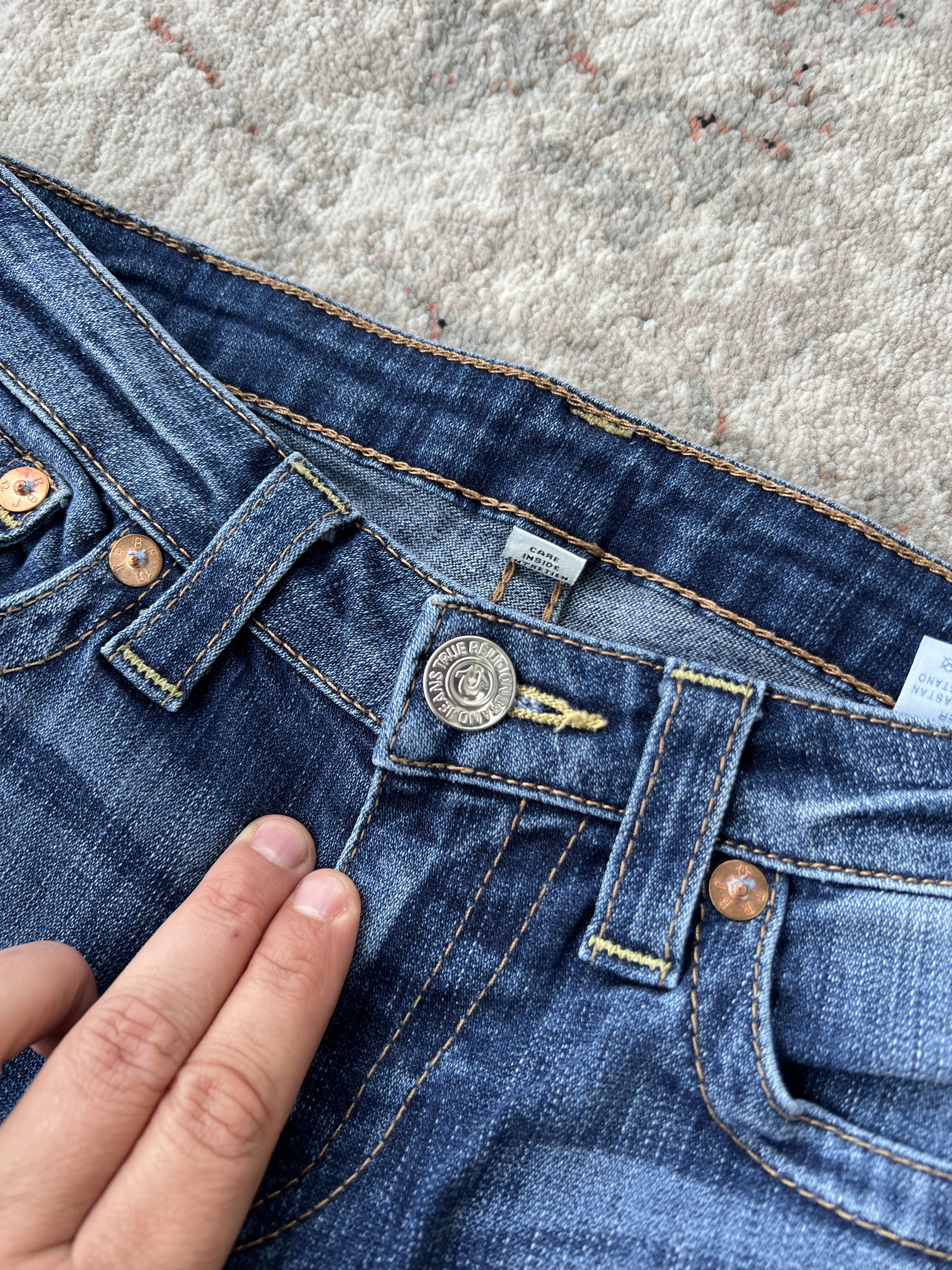Japanese Brand True Religion Vintage Jeans Size 29" - 6 Thumbnail