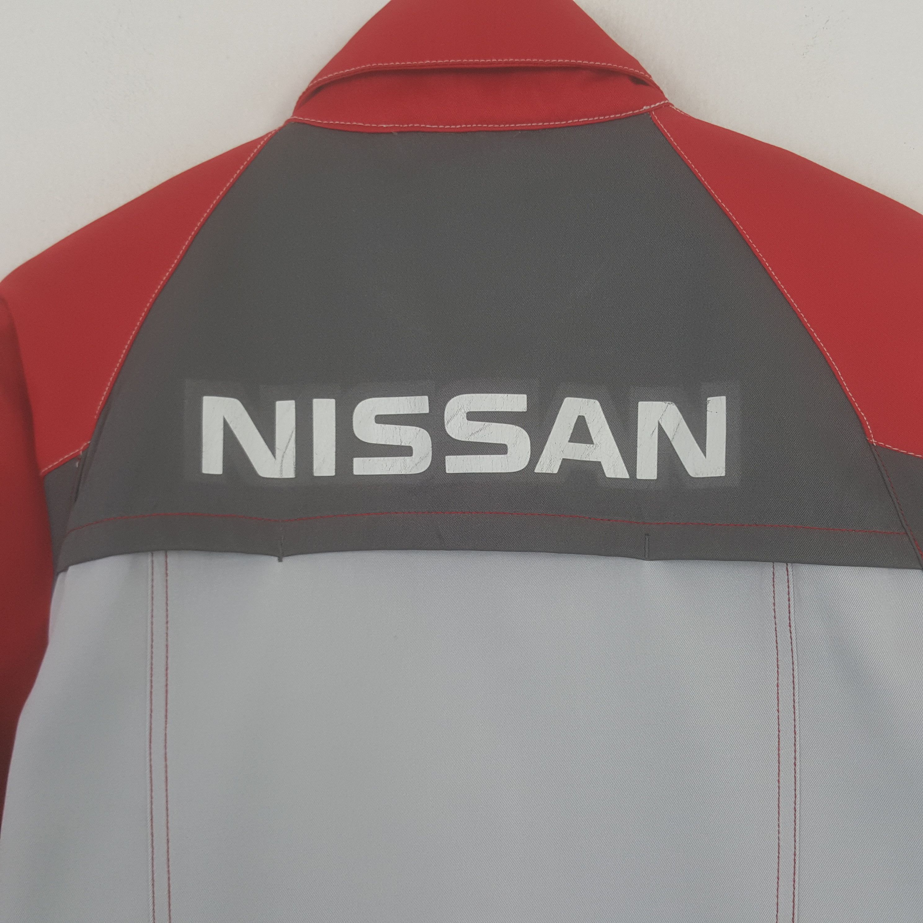 Japanese Brand × Vintage Vintage Nissan Zipper Sport Racing Uniform Jacket Size US M / EU 48-50 / 2 - 2 Thumbnail