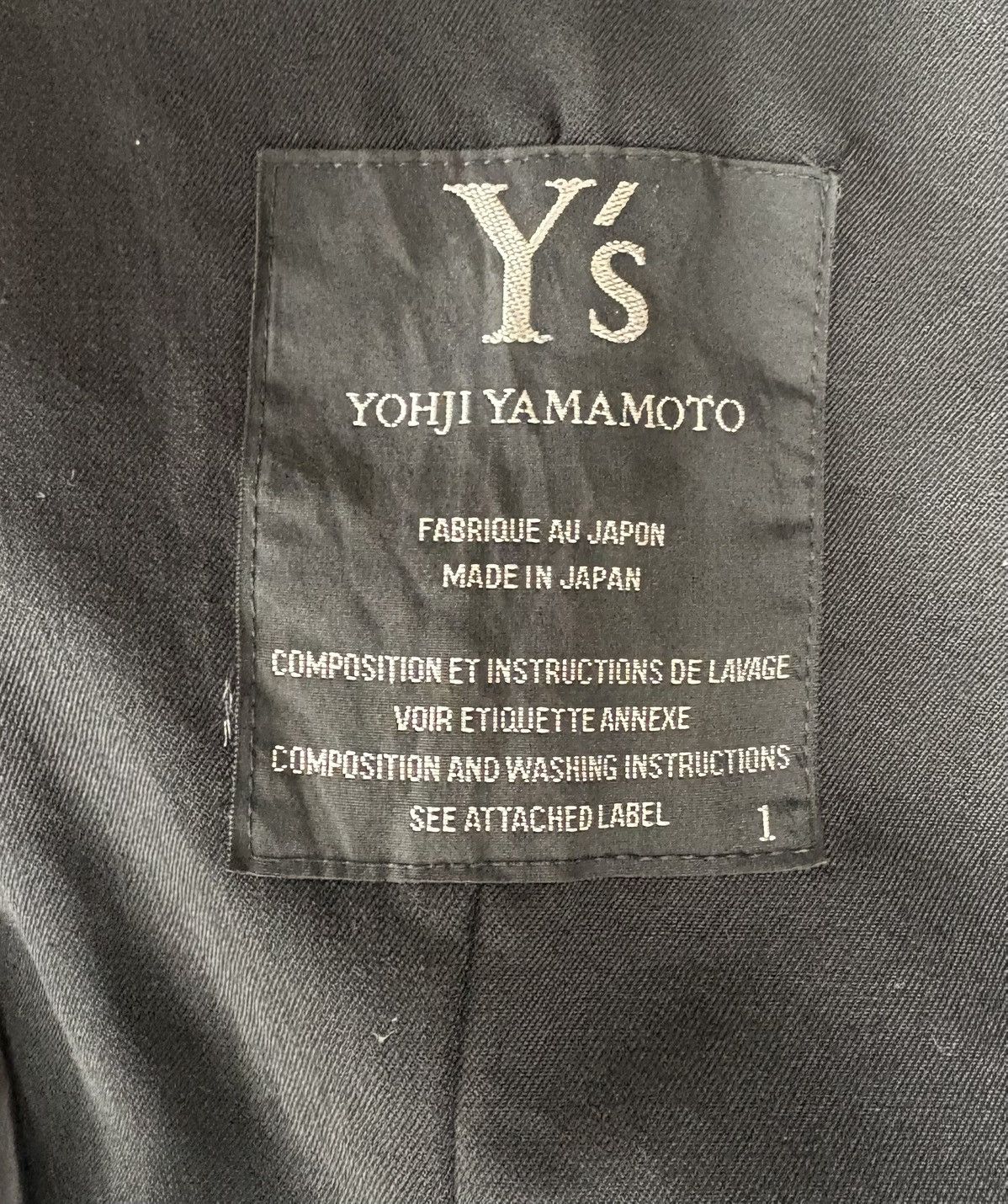 Yohji Yamamoto Black blazer from Yohji yamamoto Size S / US 4 / IT 40 - 4 Thumbnail