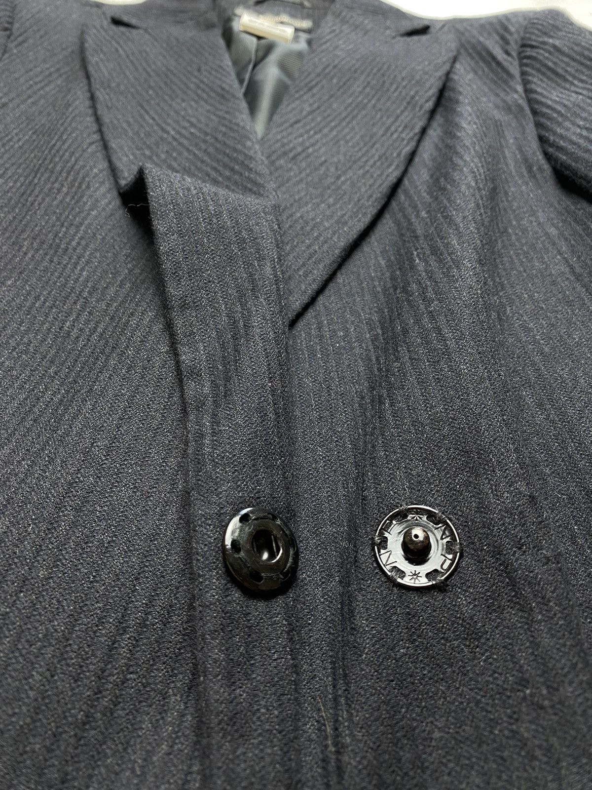 Ann Demeulemeester 🔥VERY RARE🔥 ANN DEMEULEMEESTER Black striped Suit blazer Size XS / US 0-2 / IT 36-38 - 16 Thumbnail