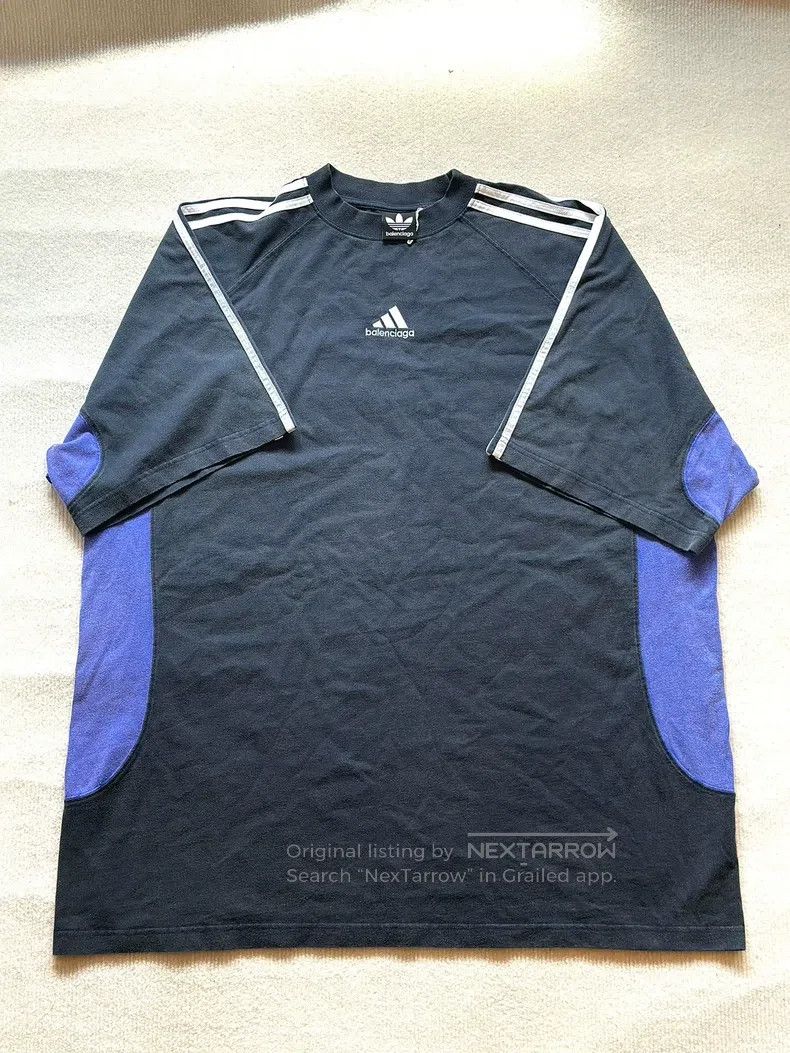 Balenciaga Patchwork vintage distressed short sleeve T-shi