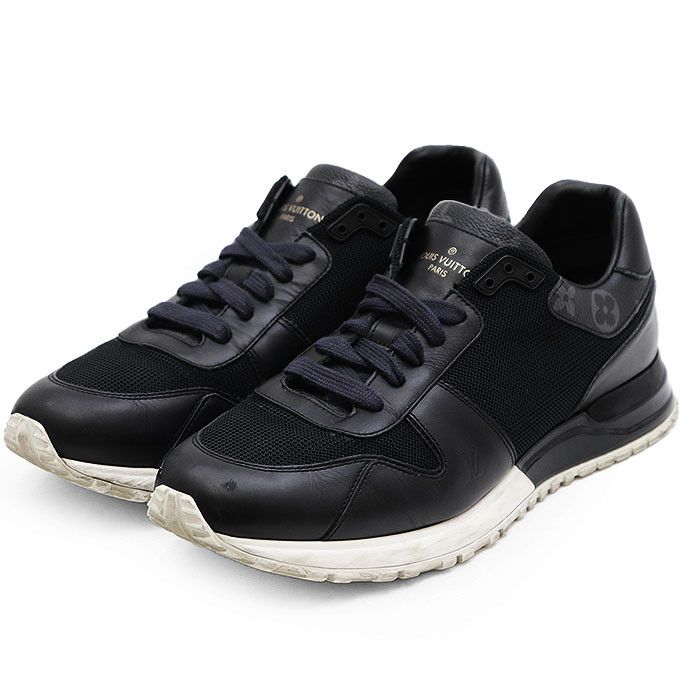 Louis Vuitton Louis Vuitton Louis Vuitton Run Away Line Monogram Flower Leather Mesh Sneaker Leather Shoes GO0179 DUTY FREE for USA Size ONE SIZE - 1 Thumbnail
