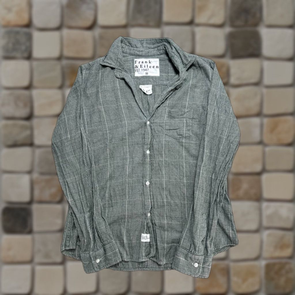 Frank & Eileen Frank & Eileen Shirt Womens Medium Gray Cotton Blouse Size M / US 6-8 / IT 42-44 - 1 Thumbnail
