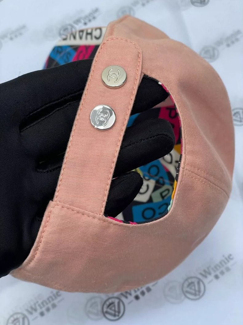 Chanel Chanel 24C sequin logo pink baseball cap 2504-Nextarrow Size ONE SIZE - 4 Thumbnail