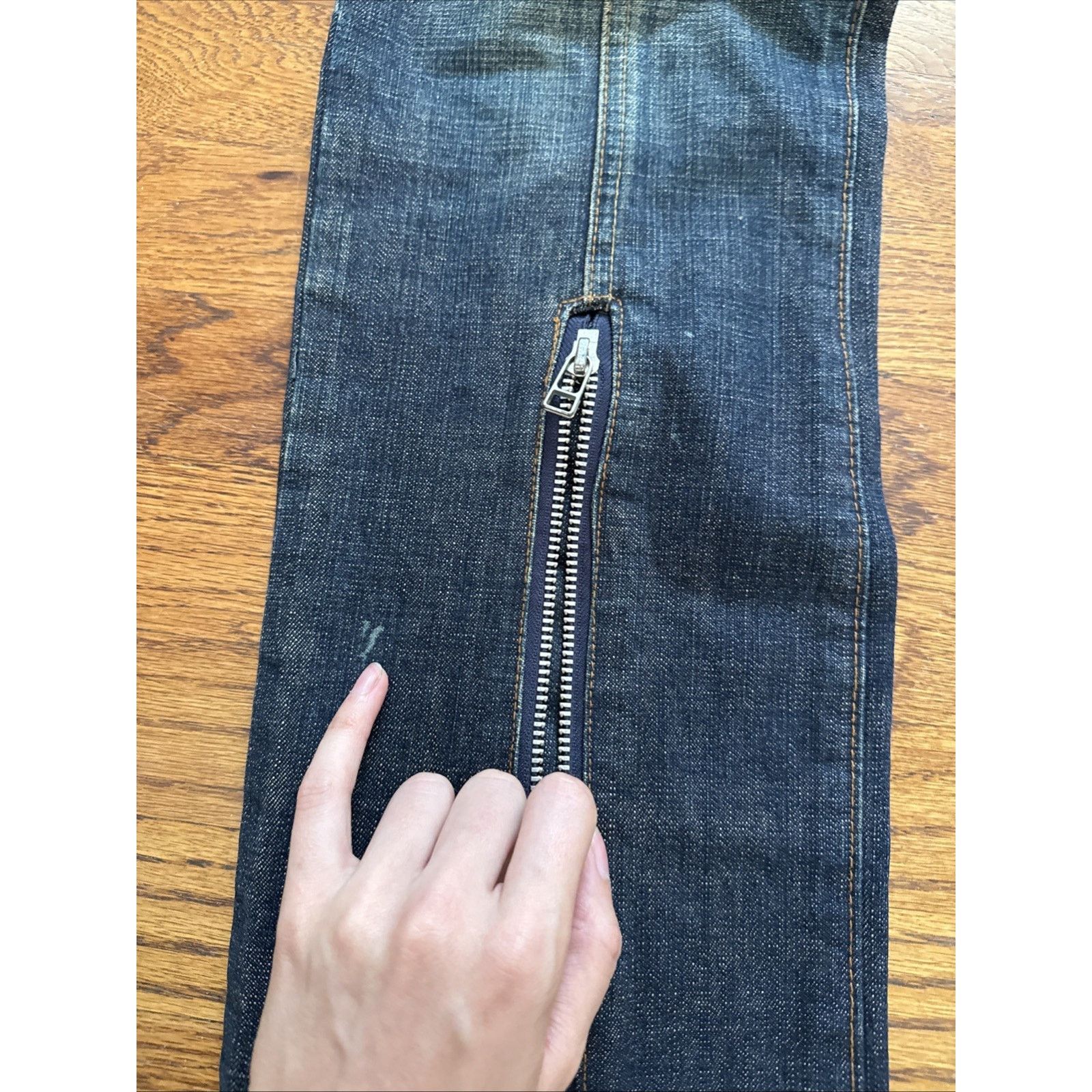 Morgan Homme Vintage Y2K Morgan Homme Ankle Zipper Bondage Denim Pants Size US 32 / EU 48 - 3 Thumbnail