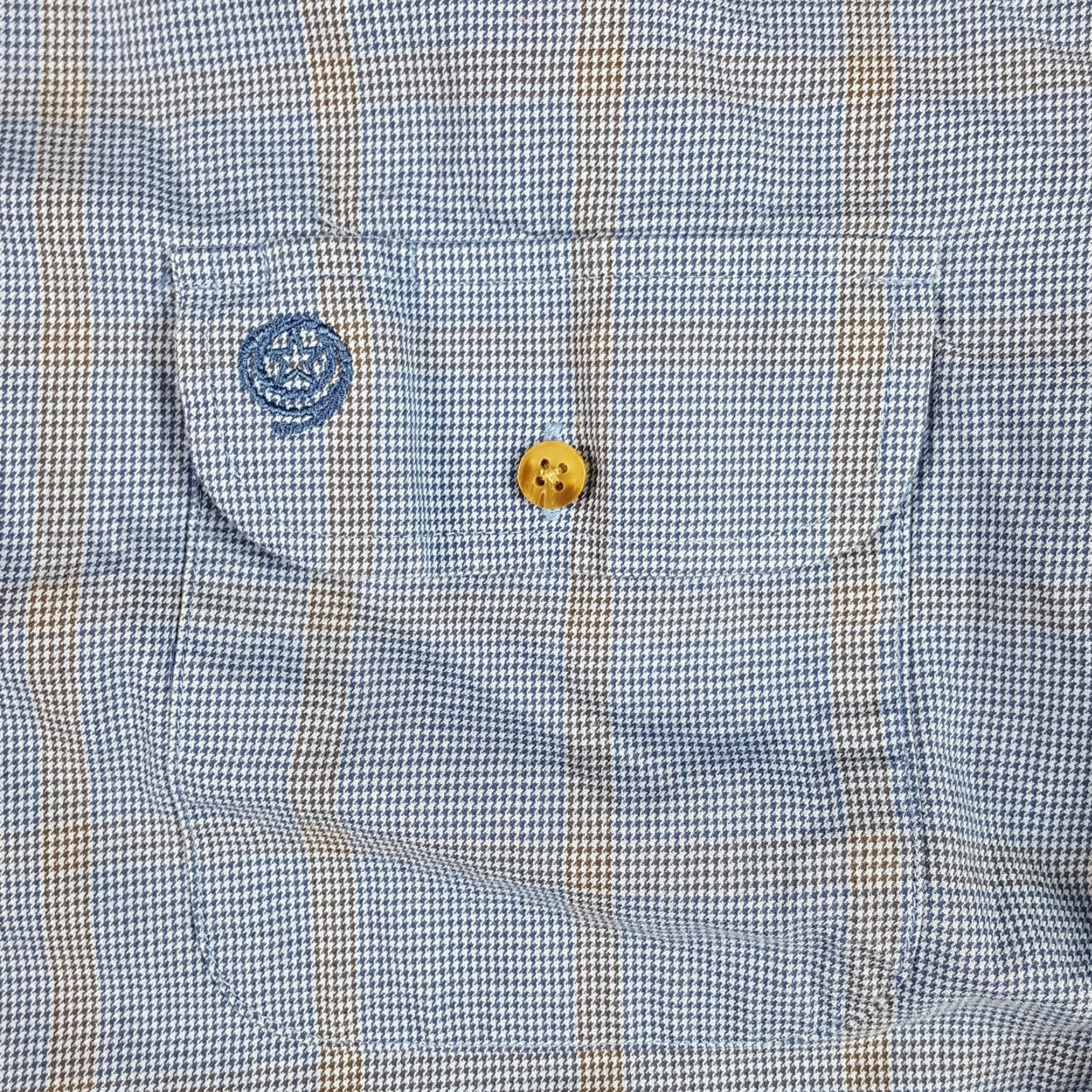 Wrangler VINTAGE Wrangler George Strait Western Striped Button-Down Shirt Adult L Blue Cotton 90s Western Mens Size US L / EU 52-54 / 3 - 3 Thumbnail