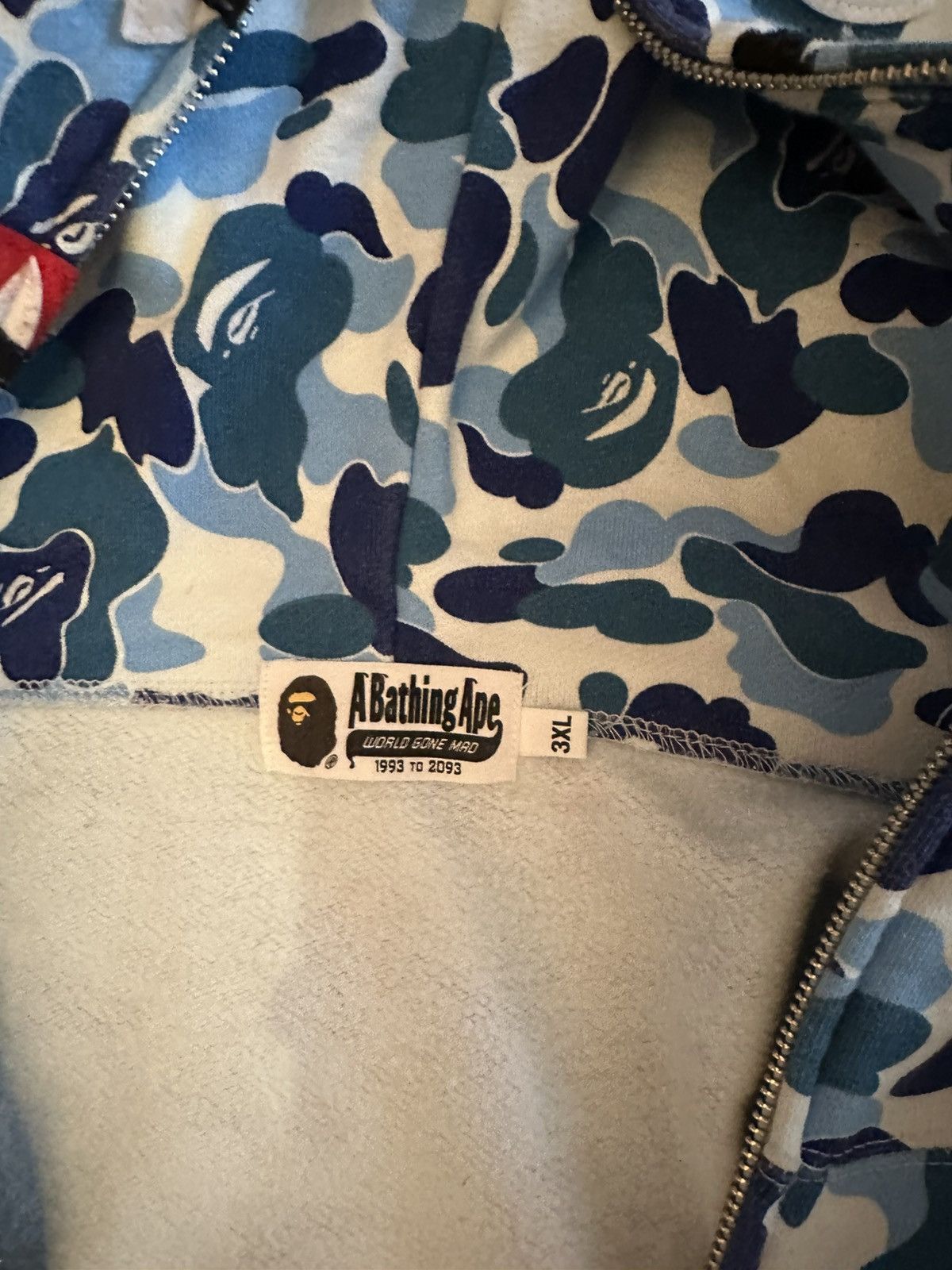 Bape Bape Shark ABC Baby Blue XXXL Size US XXL / EU 58 / 5 - 4 Thumbnail