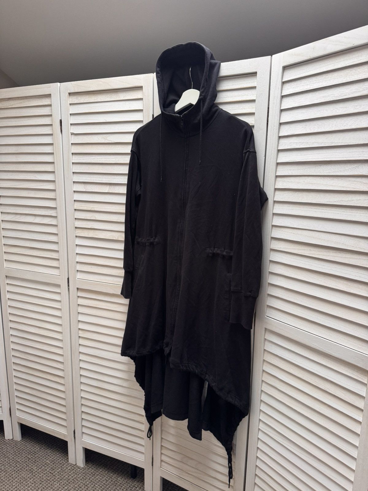 Men’s Adidas Y-3 Yohji Yamamoto Black Long Hoodie