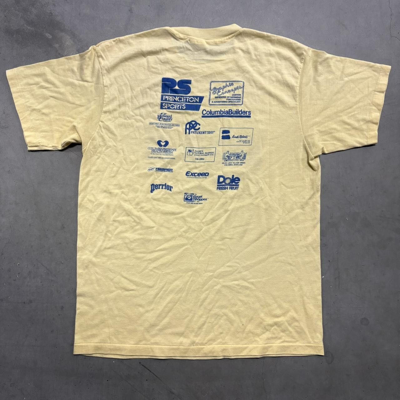 Vintage Crazy Vintage Y2K 80s Columbia Triathlon Single Stitch Cream Shirt! Size US S / EU 44-46 / 1 - 3 Thumbnail