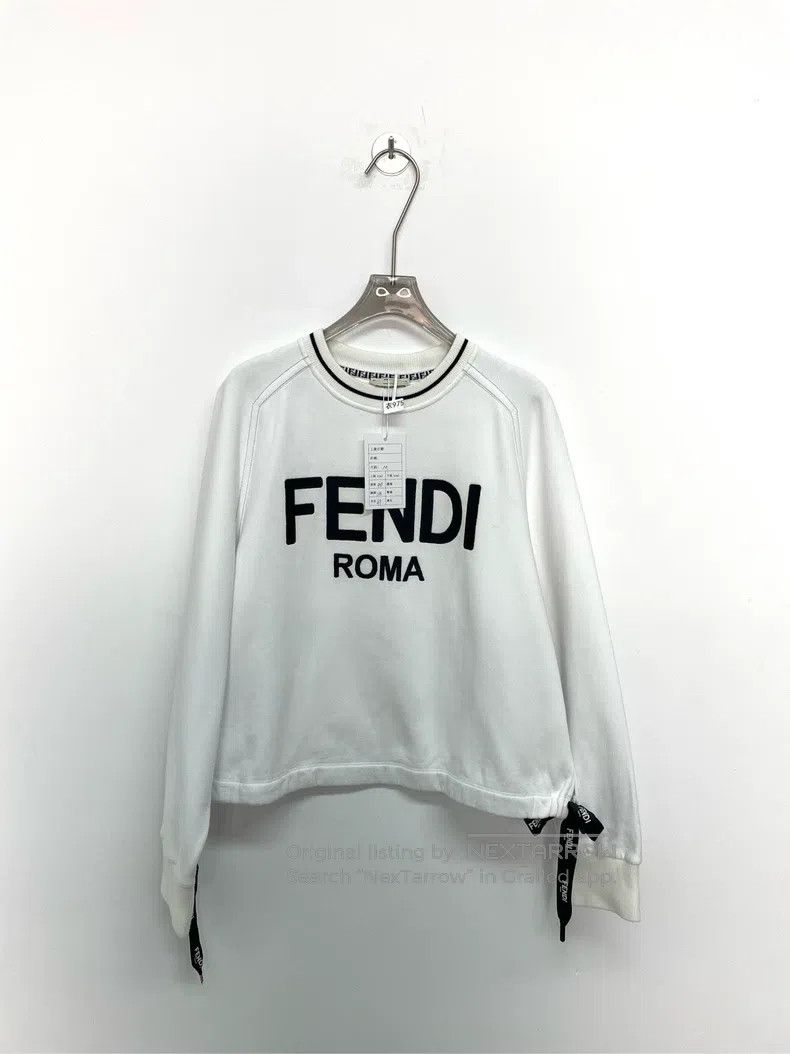 Fendi White Logo Sweatshirt