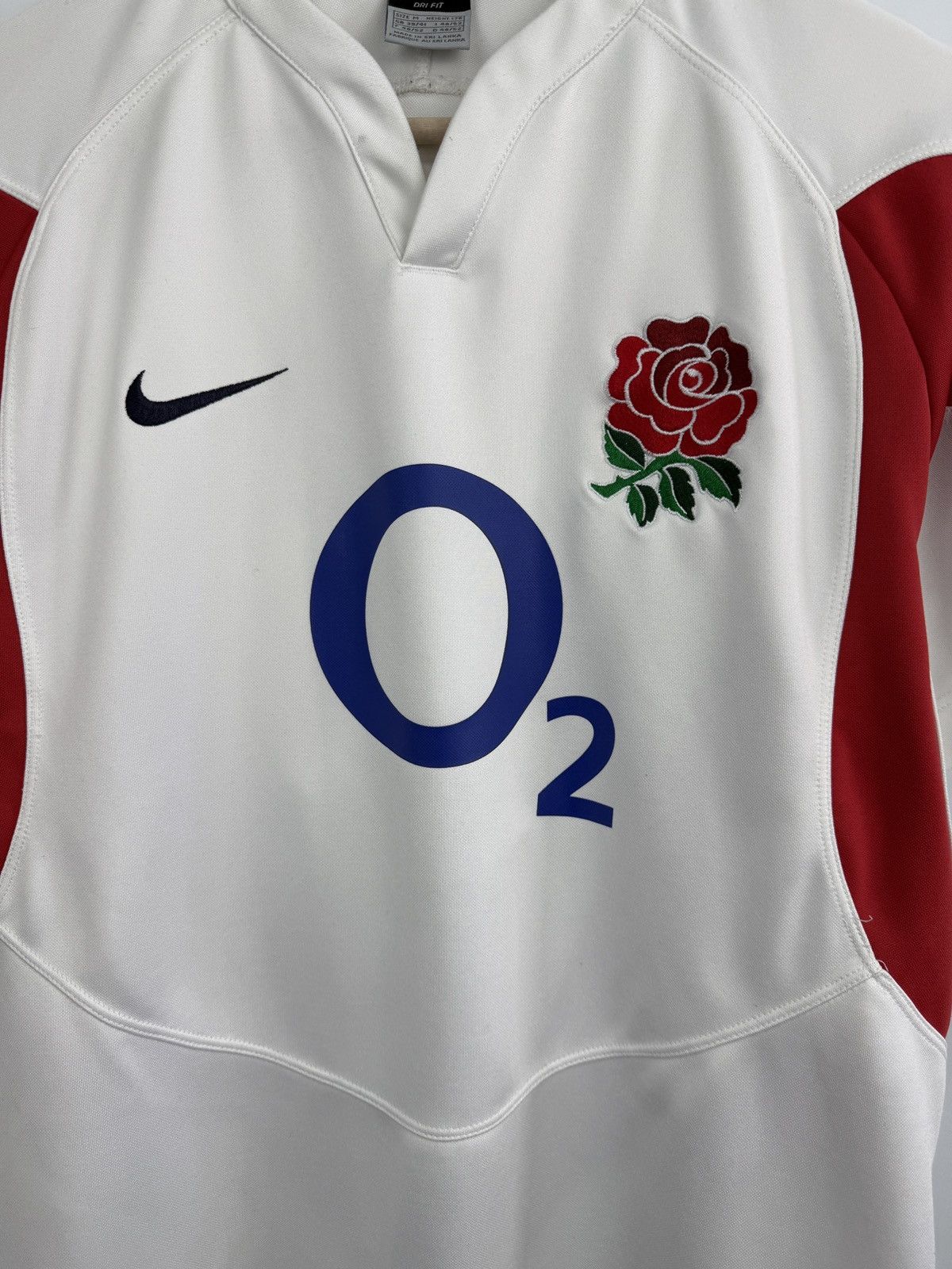 Nike 🏴󠁧󠁢󠁥󠁮󠁧󠁿 Vintage Y2K Nike Rugby England O2 T-Shirt Rare Retro Size US M / EU 48-50 / 2 - 4 Thumbnail