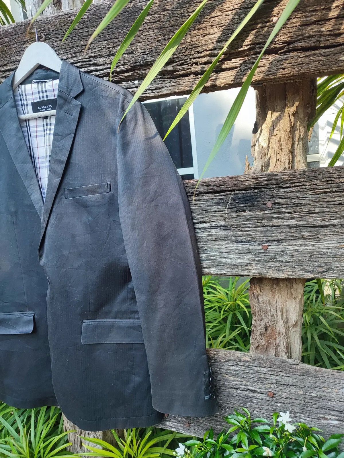Burberry Burberry Black Label Single-Breasted Blazer – Charcoal Size 38R - 4 Thumbnail