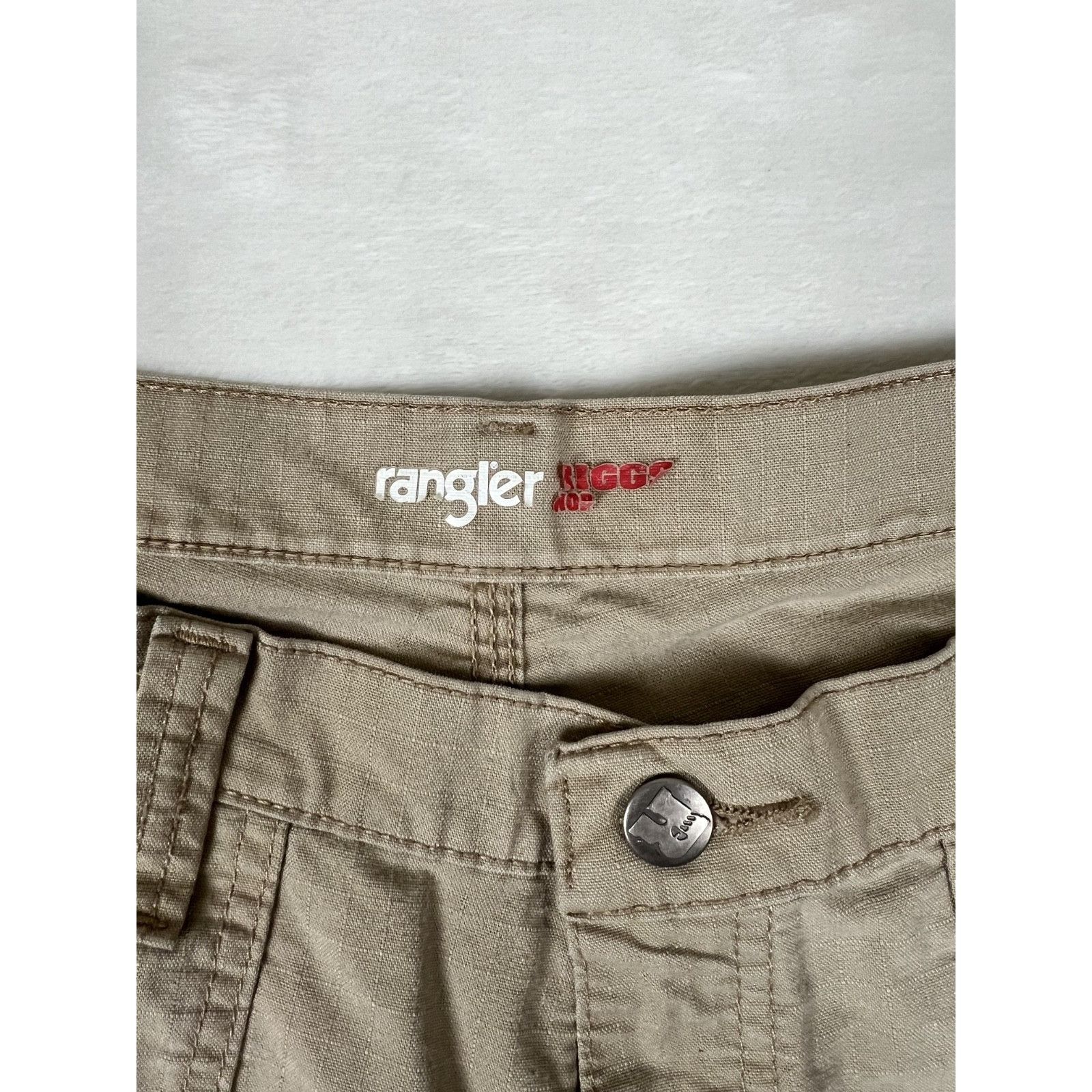 Wrangler Wrangler Riggs Workwear Beige Khaki Carpenter Shorts Size Size US 38 / EU 54 - 5 Thumbnail
