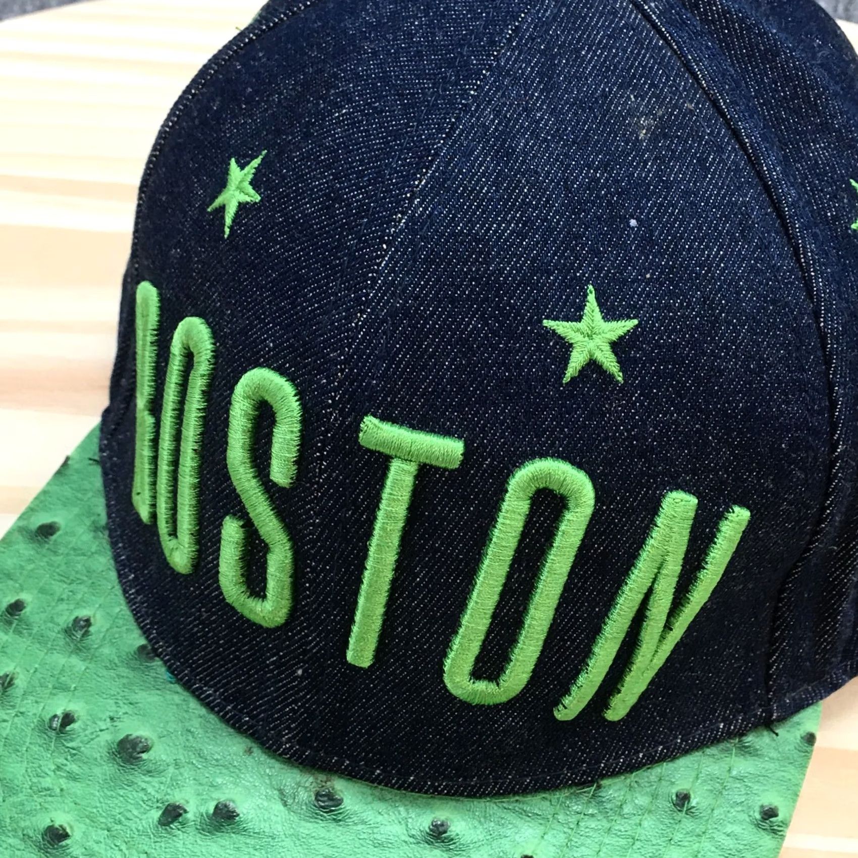 Vintage Seventy Seven Boston Baseball Hat Mens Blue OS Curved Brim Embroidered Logo Size ONE SIZE - 3 Thumbnail