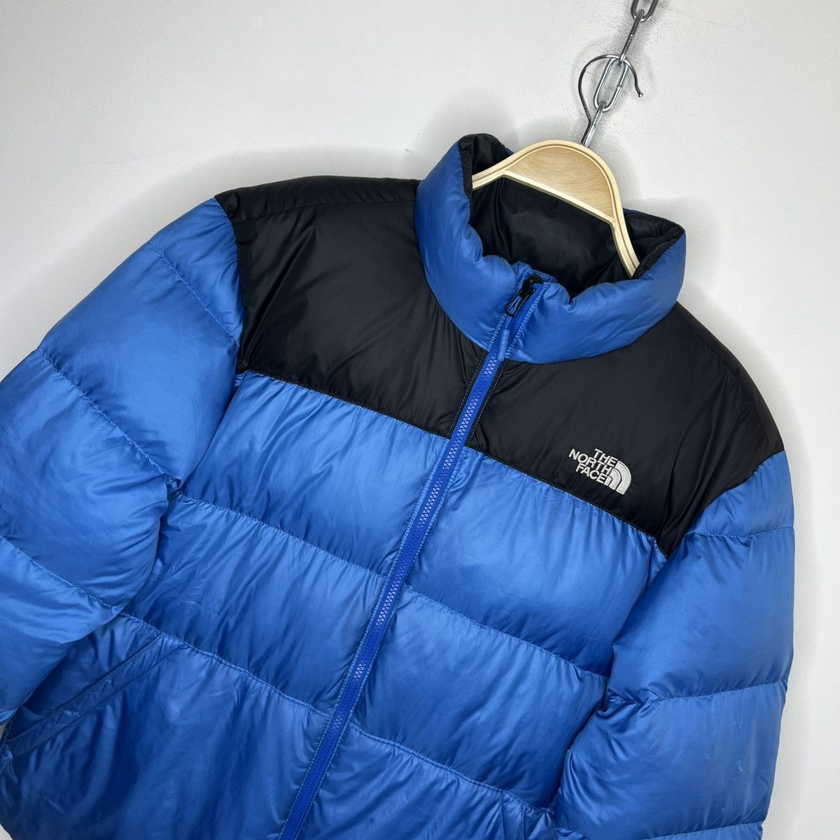 The North Face The North Face Nuptse 700 Blue Logo Puffer Down Jacket Size US L / EU 52-54 / 3 - 4 Thumbnail