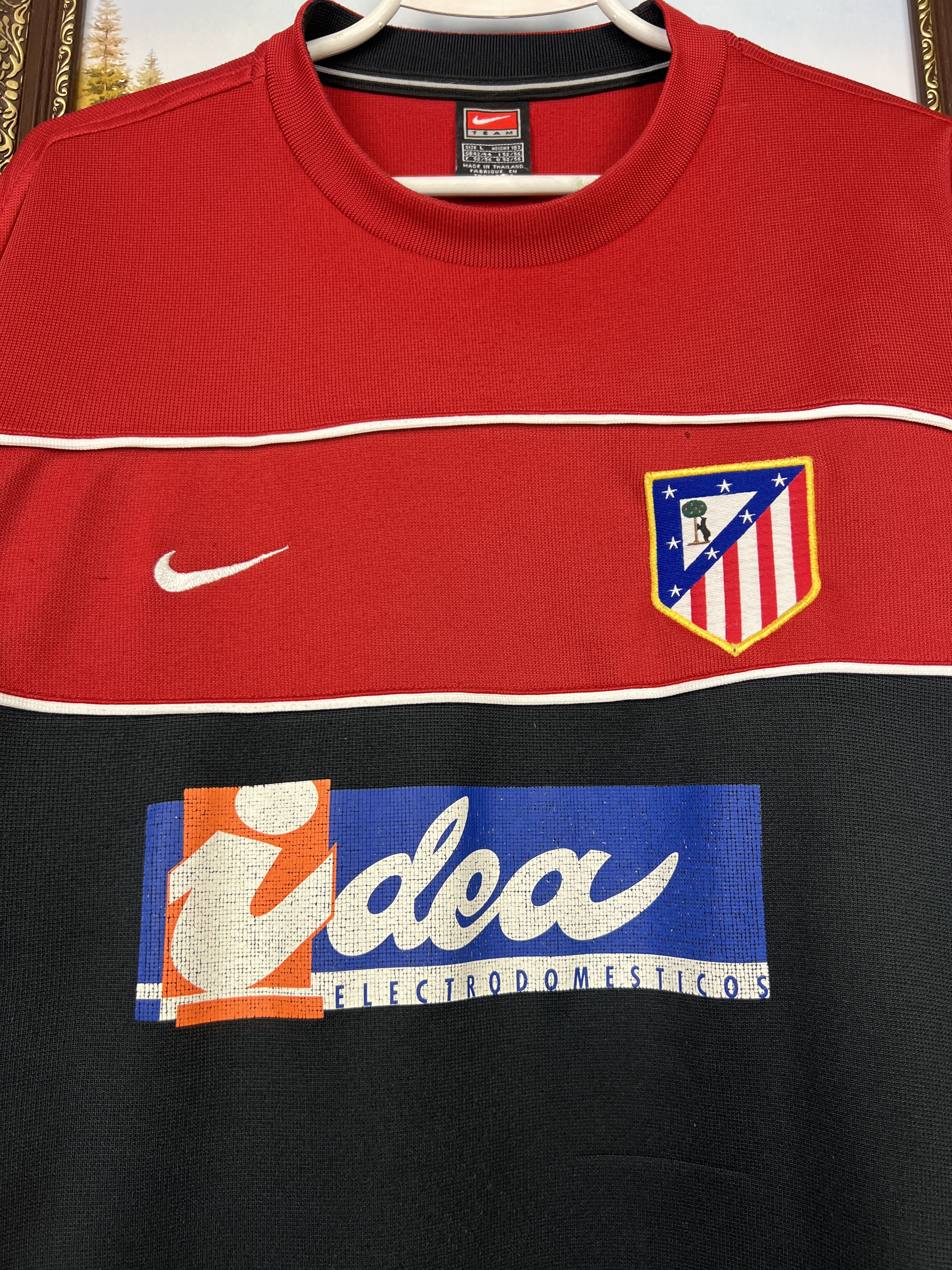 Nike Vintage Nike Atletico Madrid Football Sweatshirt Soccer Size US L / EU 52-54 / 3 - 3 Thumbnail