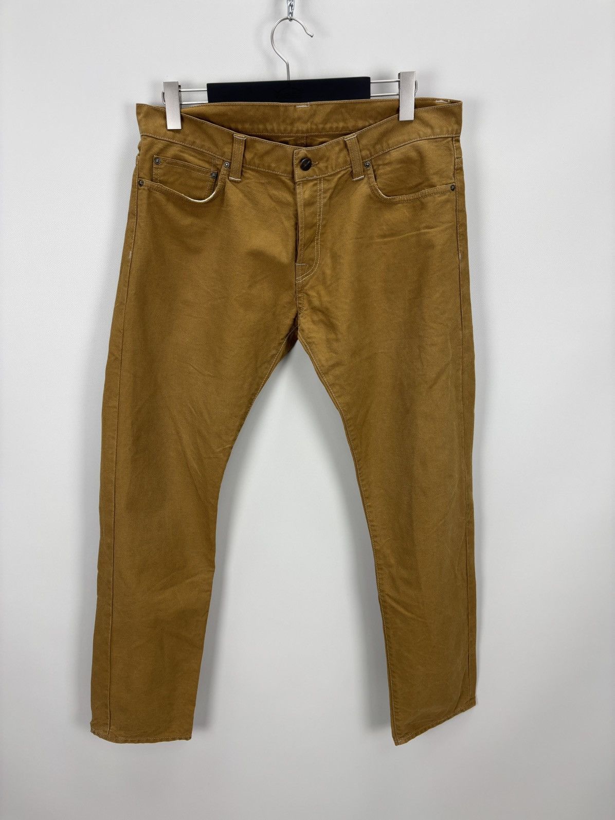 Carhartt Mens jeans Carhartt Size 34x32 Color Brown Size US 34 / EU 50 - 2 Thumbnail